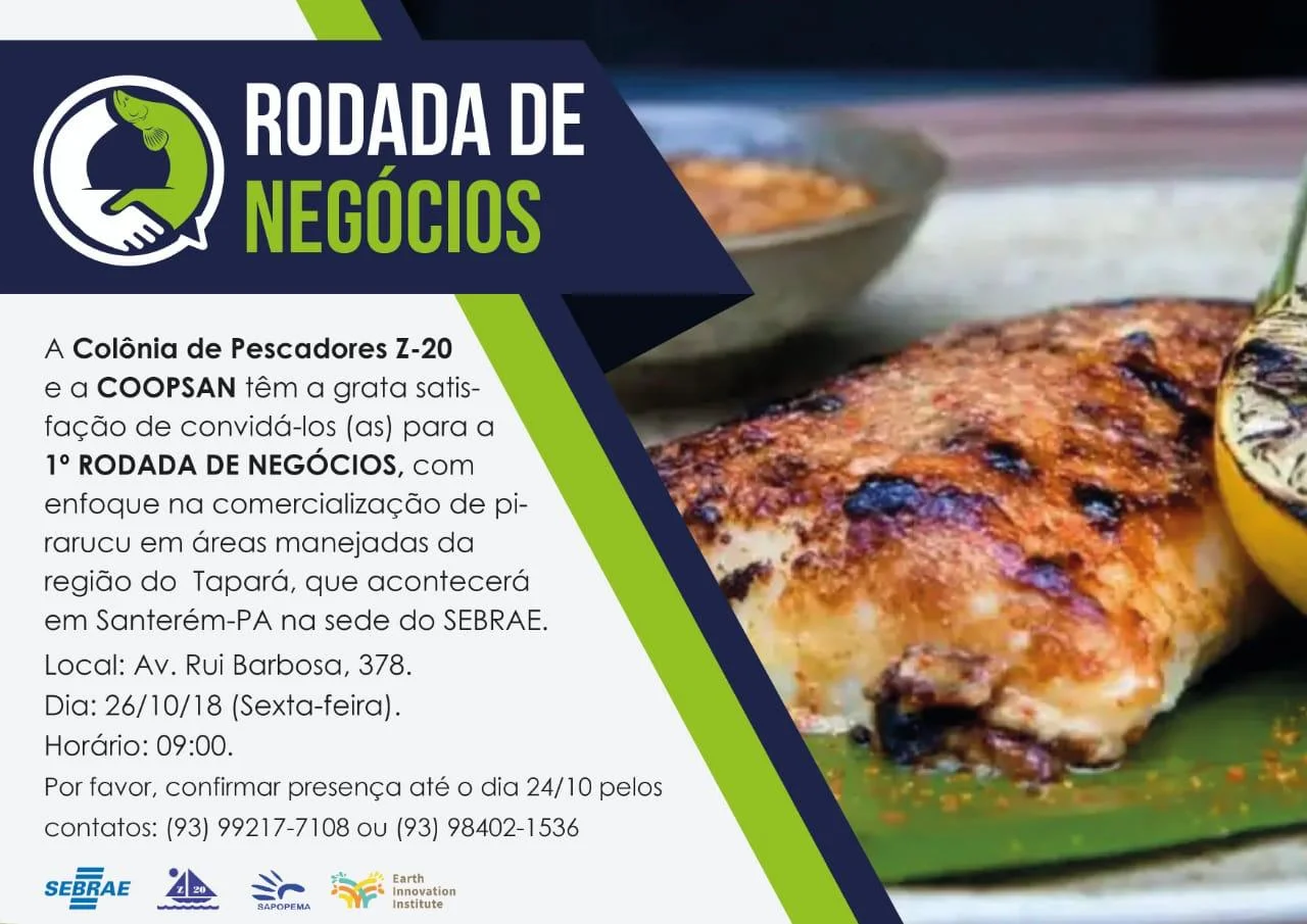 Pescadores e empresários participarão de rodada de negócios