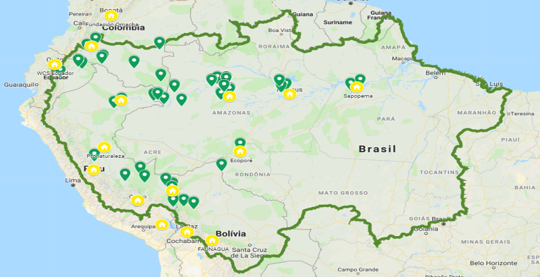 Mapeamento de presença do monitoramento através do Ictio.