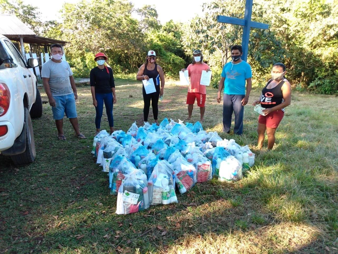Expedição distribuiu mais de dois mil kits de higiene e proteção&nbsp;no Baixo Lago Grande e Arapixuna em Santarém