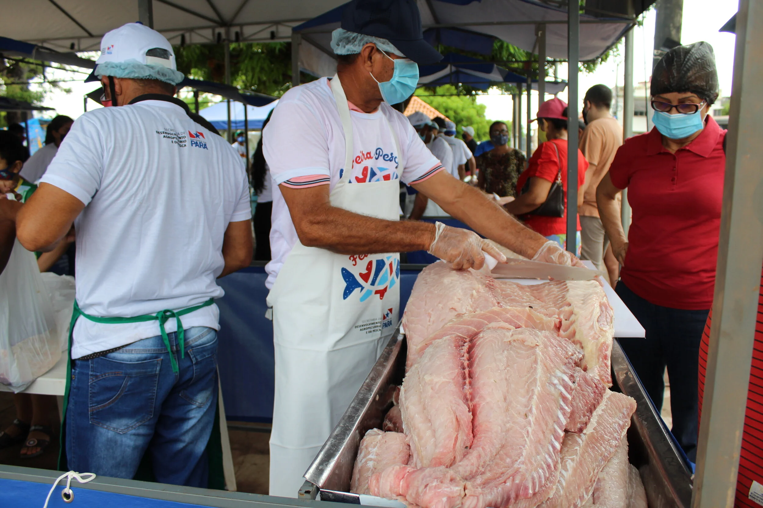 Feira do pirarucu de manejo do Pará vende 1 ton de peixe em Santarém