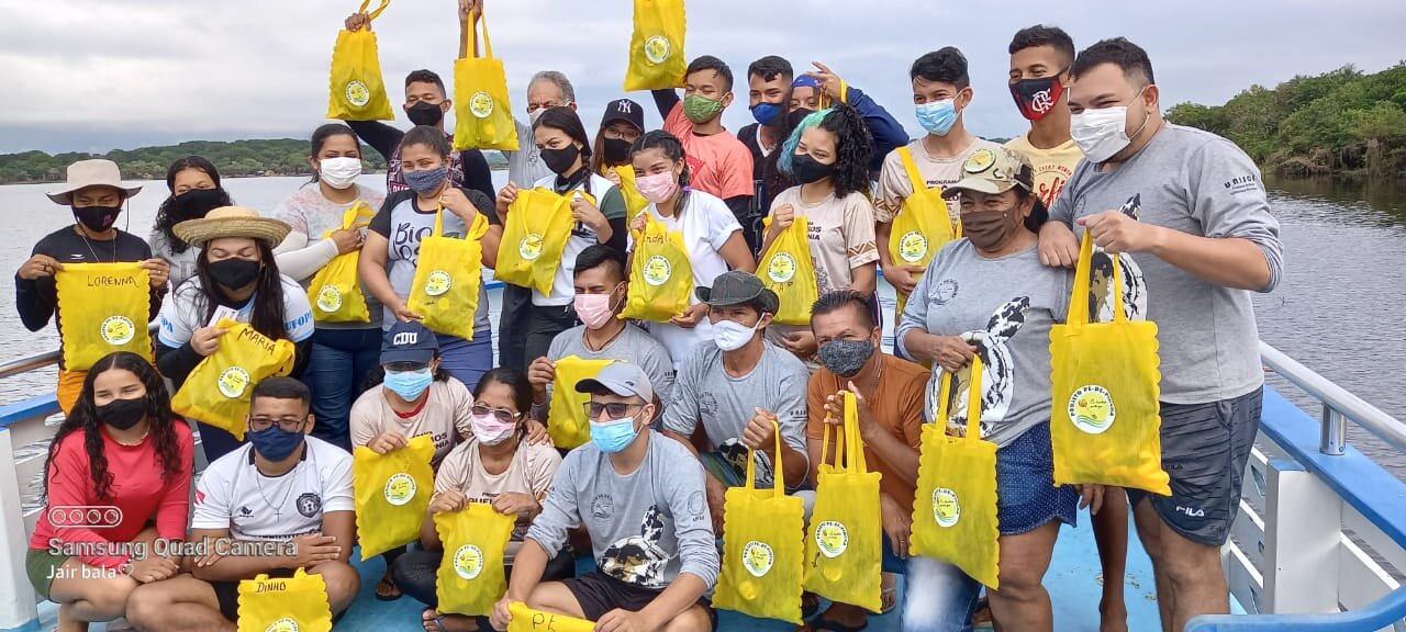 Monitores de quelônios de Correio do Tapará participam de intercâmbio no Projeto Pé-de-Pincha em Oriximiná&nbsp;