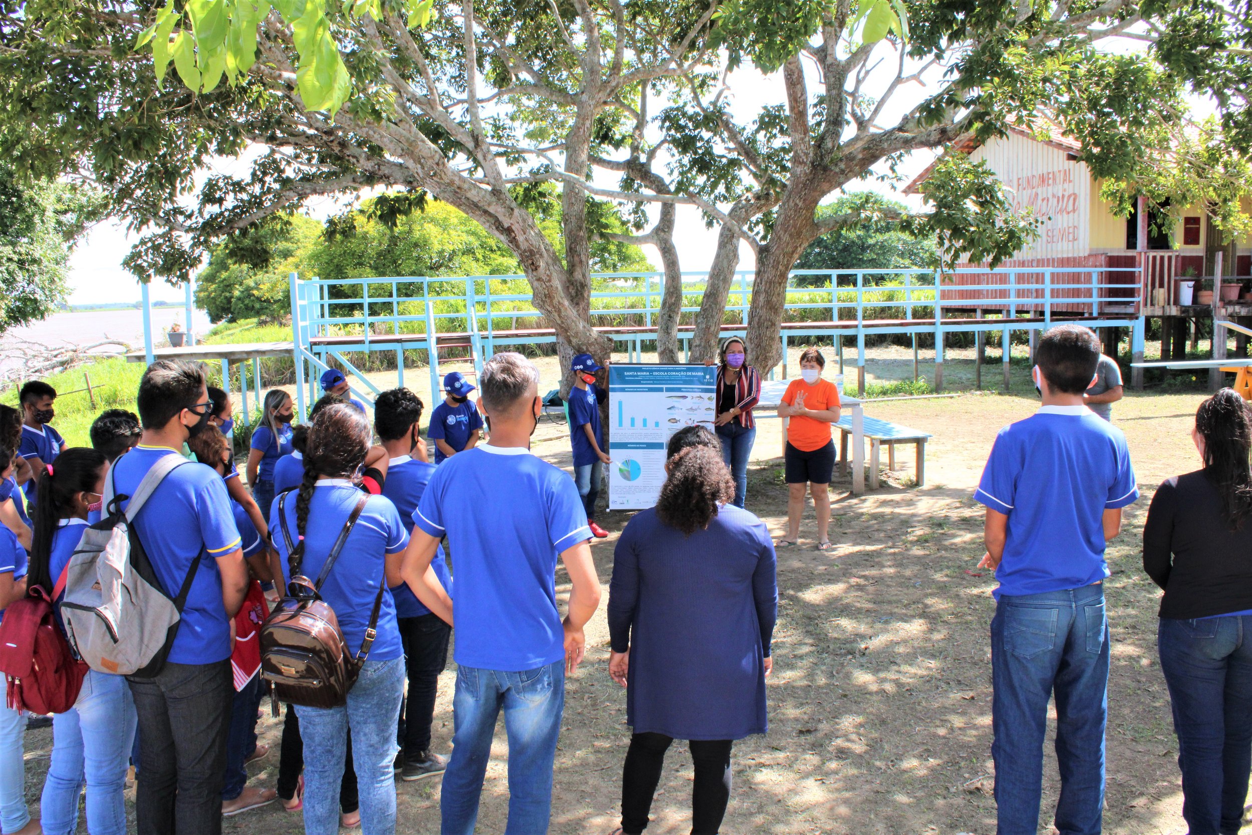 Estudantes do PAE Tapará recebem devolutiva das coletas de pesca do Projeto Ciência Cidadã&nbsp;&nbsp;