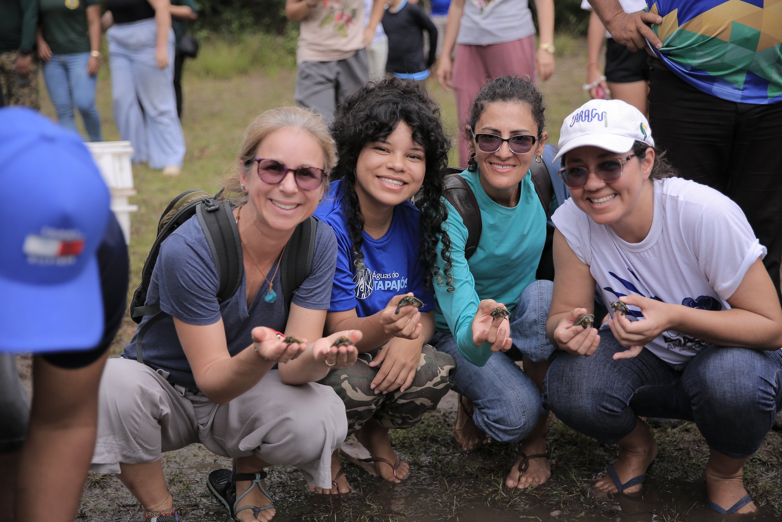 Soltura de mais de mil e cem quelônios marca 16 anos de conservação na comunidade Correio do Tapará