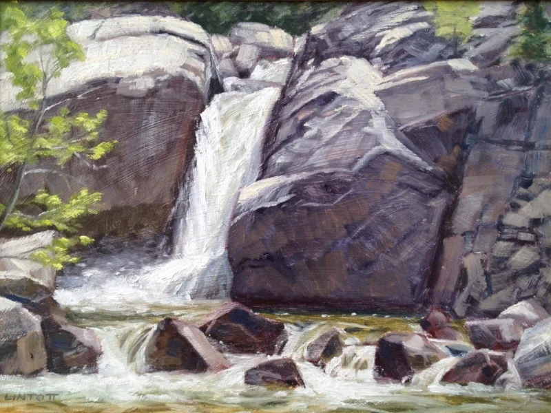 Falls at Lincoln Creek Turnoff- oil- 12"x16"
