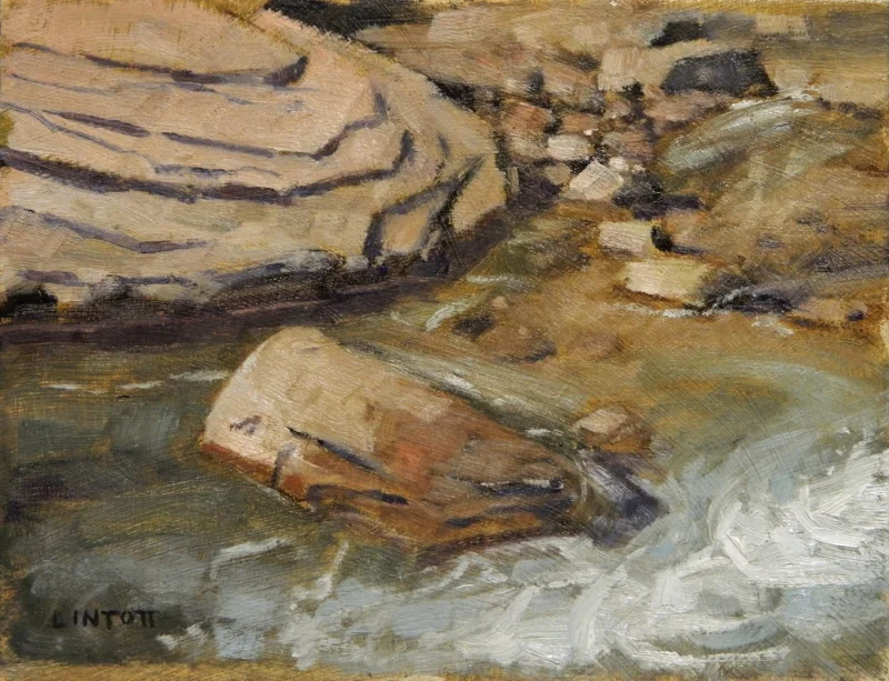 Flow of Time, oil - 7"x9" SOLD