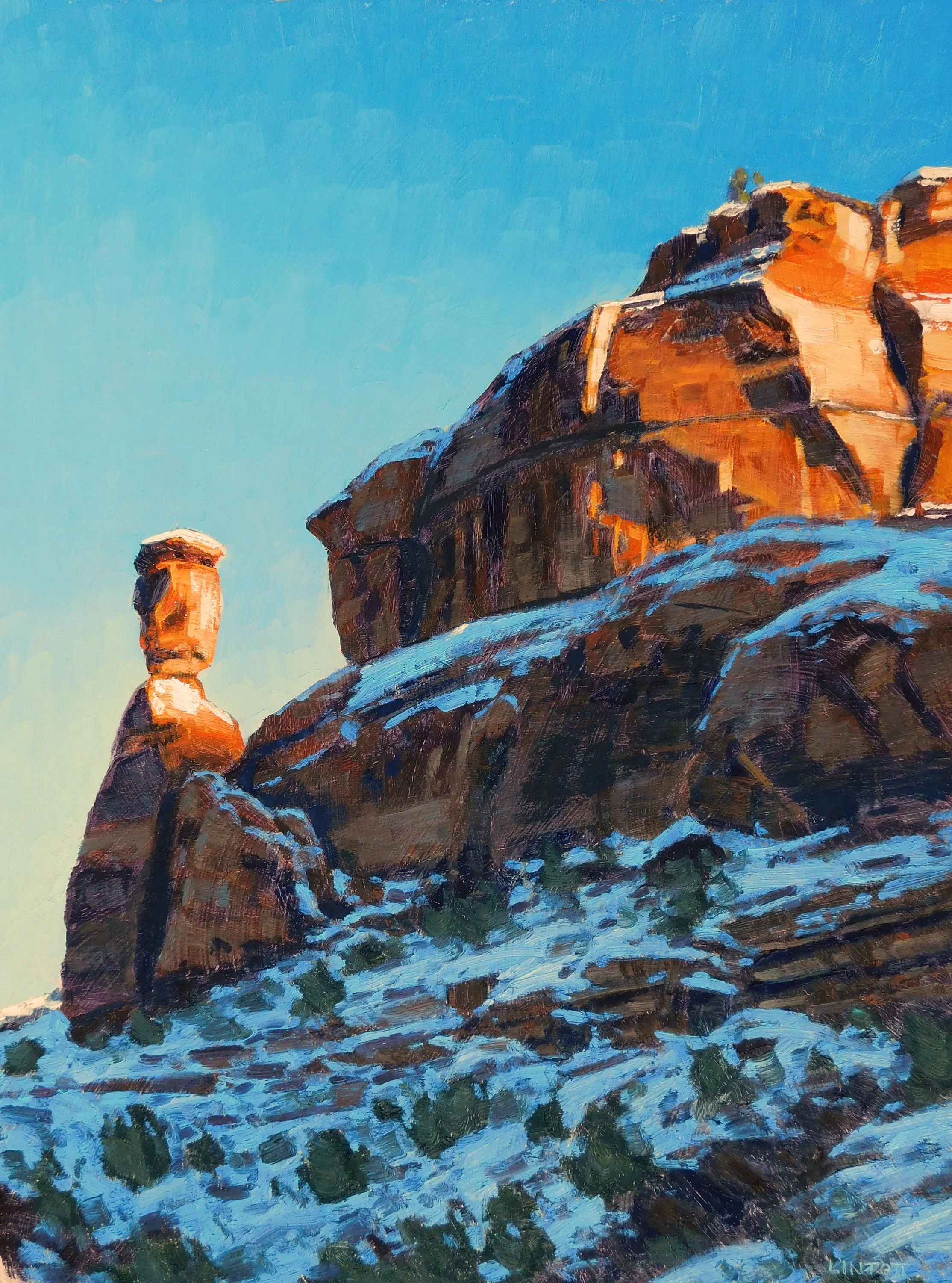 Balanced Rock, oil - 16"x12"