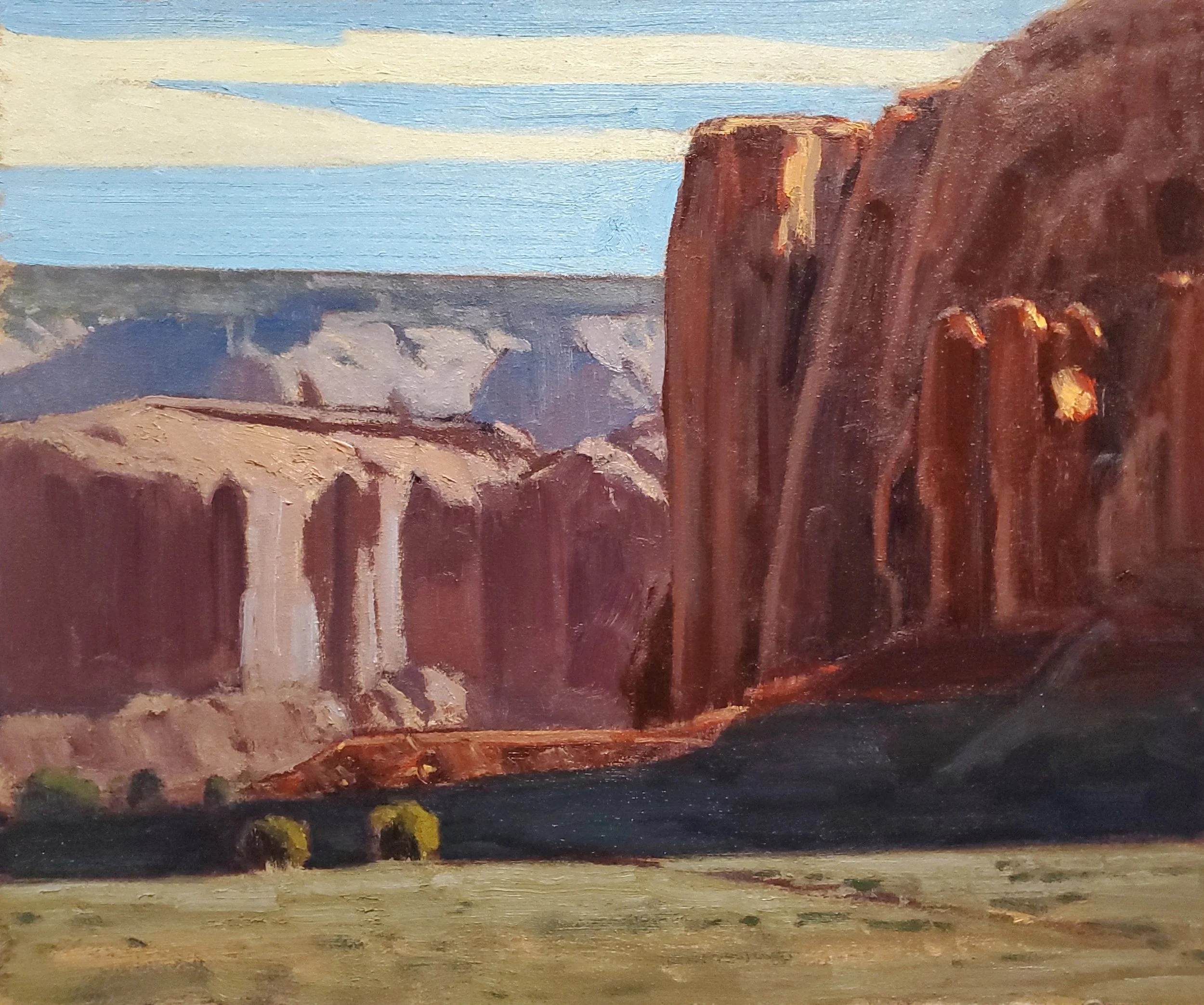 Monument Valley Study - Oil, 10"X12"