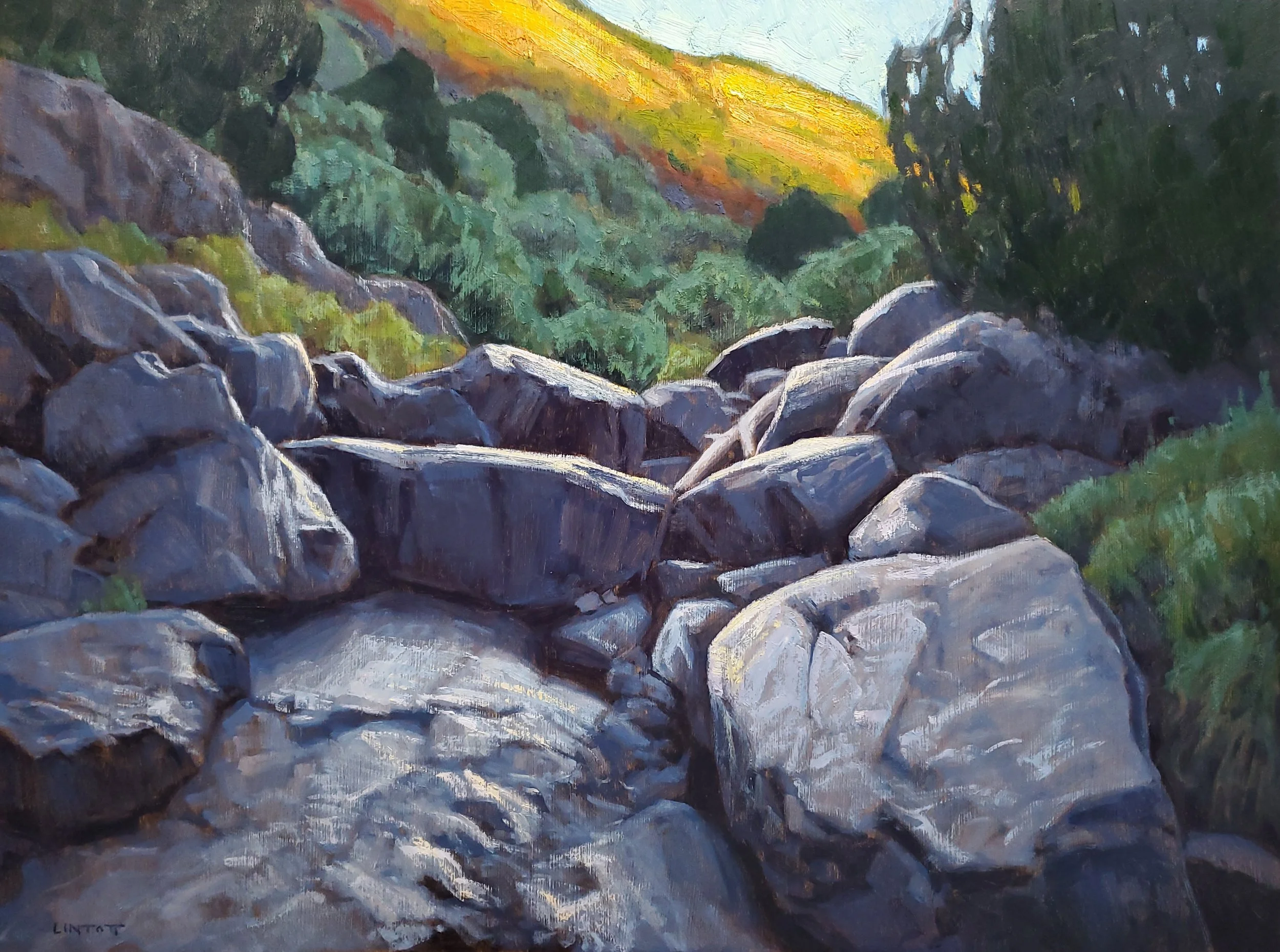 Goldstar Canyon Light - Oil, 18"x24"