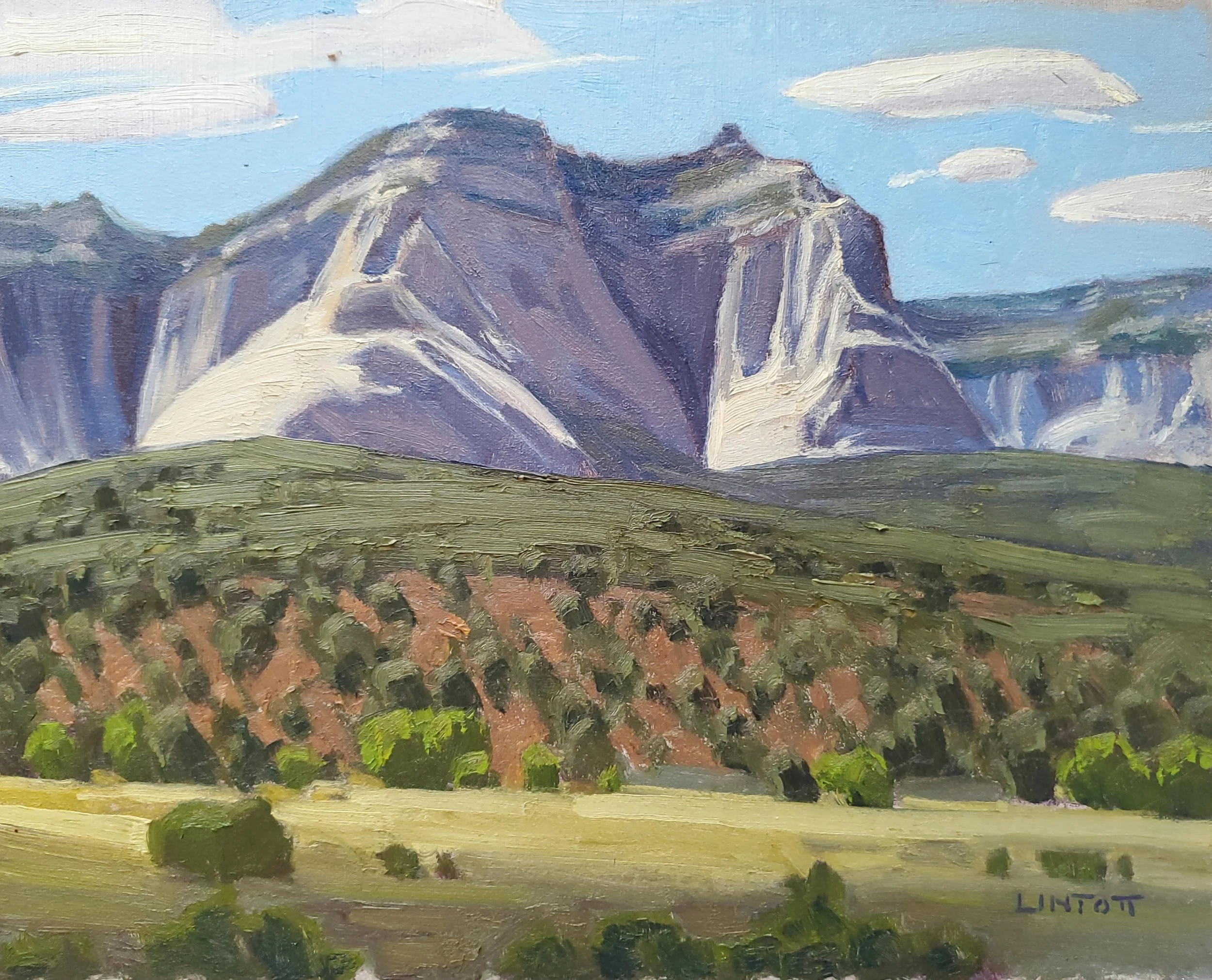 Sugar Knoll from Dixon's Memorial - Oil, 8"X10"