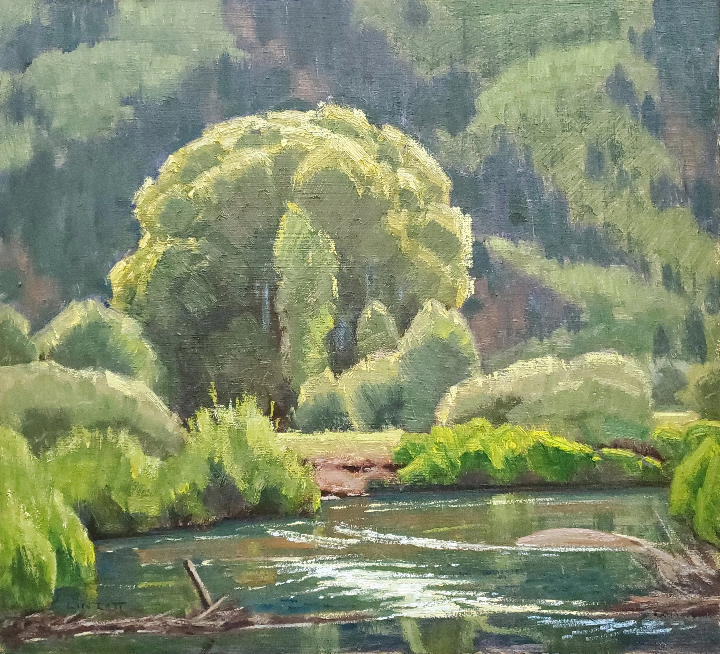 Northstar Lazy River - Oil, 14"x15.5"