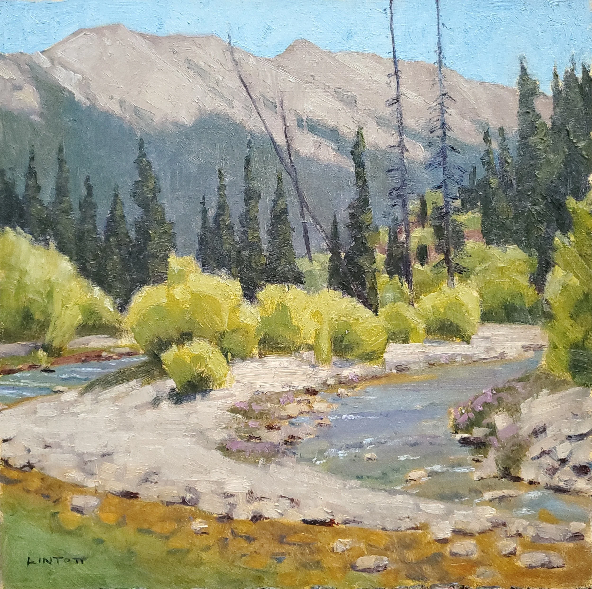 New York Creek Trailhead - Oil, 12"X12"
