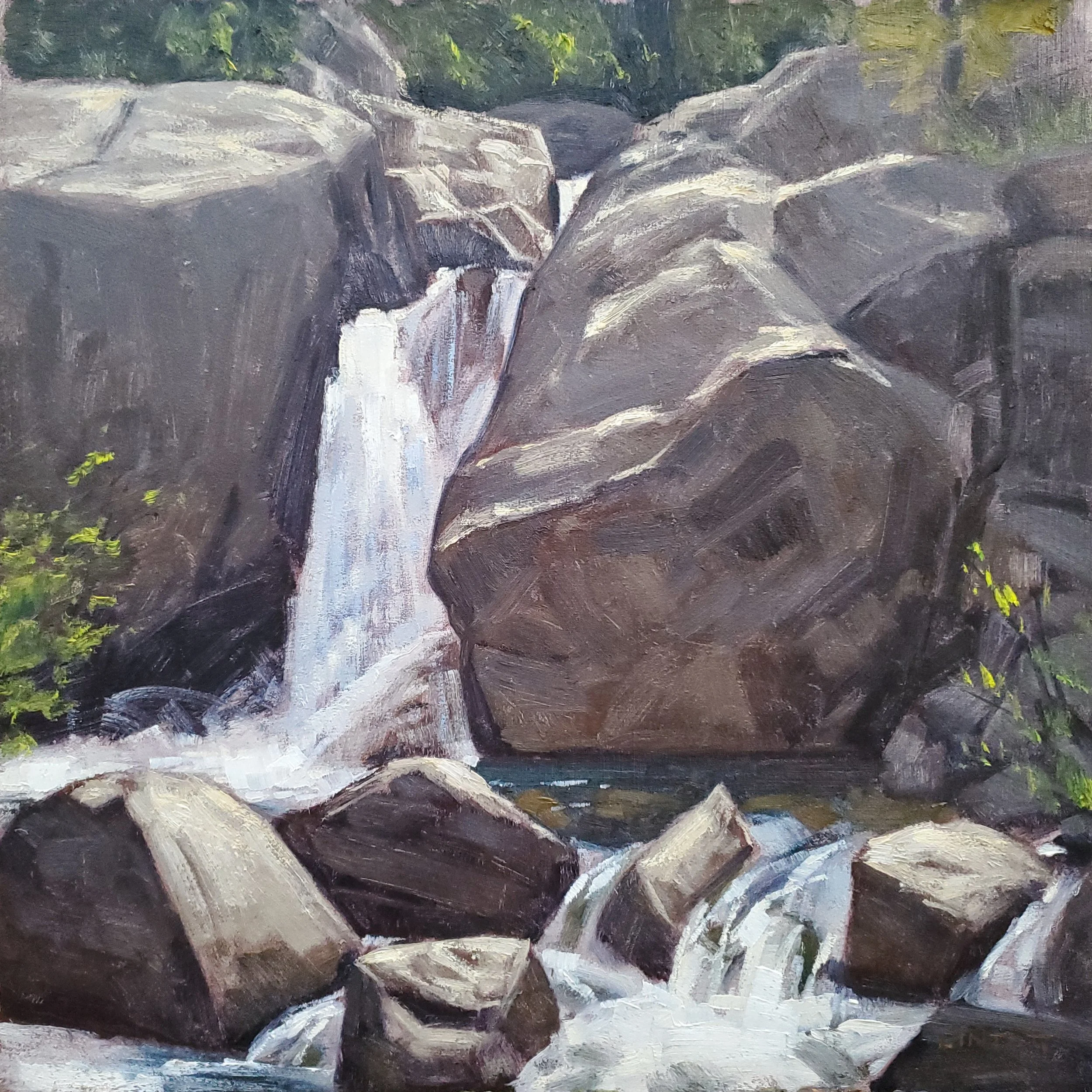 Morning Falls - Oil, 12"X12"