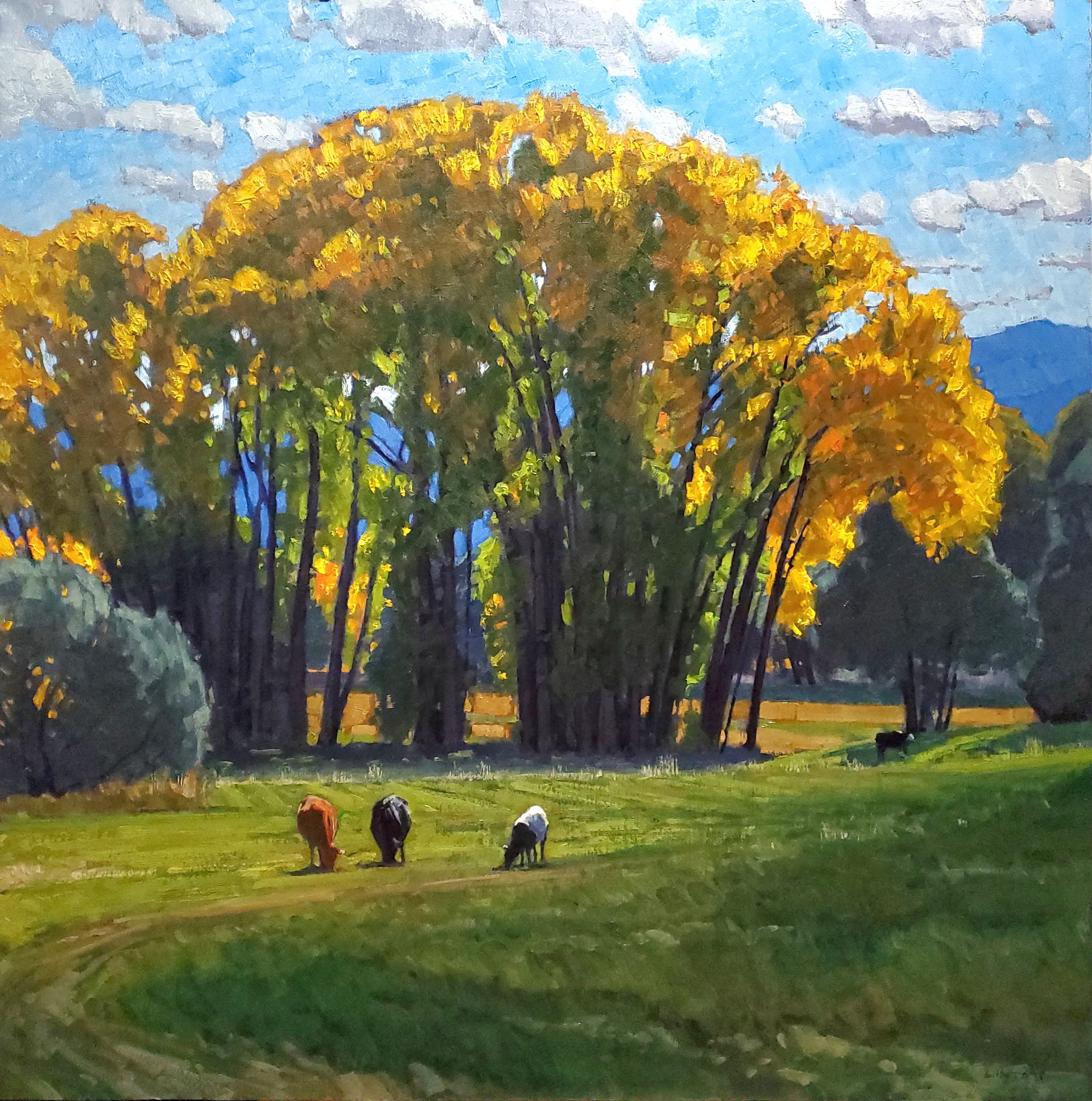 Home on the High Road - Oil, 24"X24"