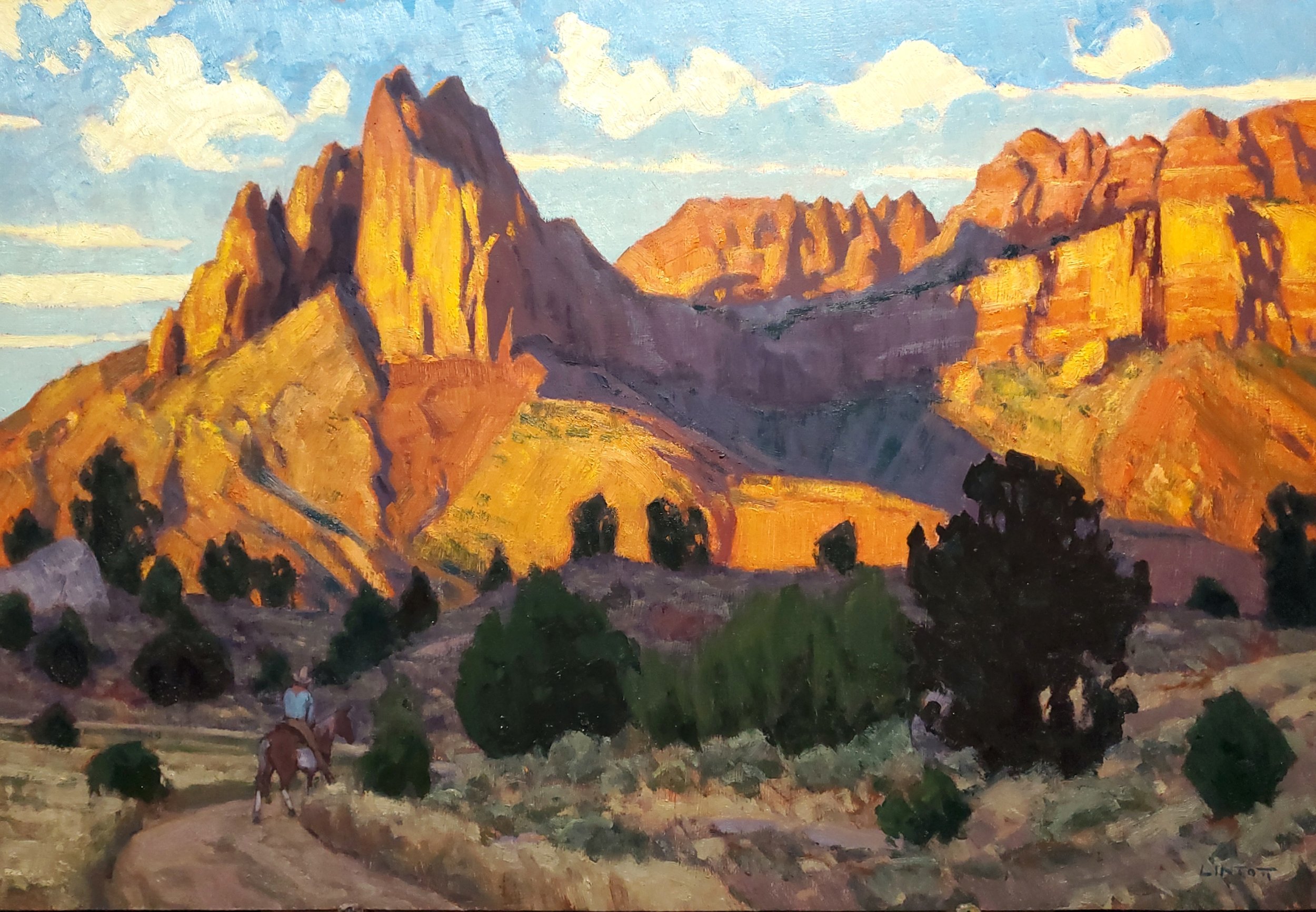 Turning In - Oil, 14"X20" - SOLD