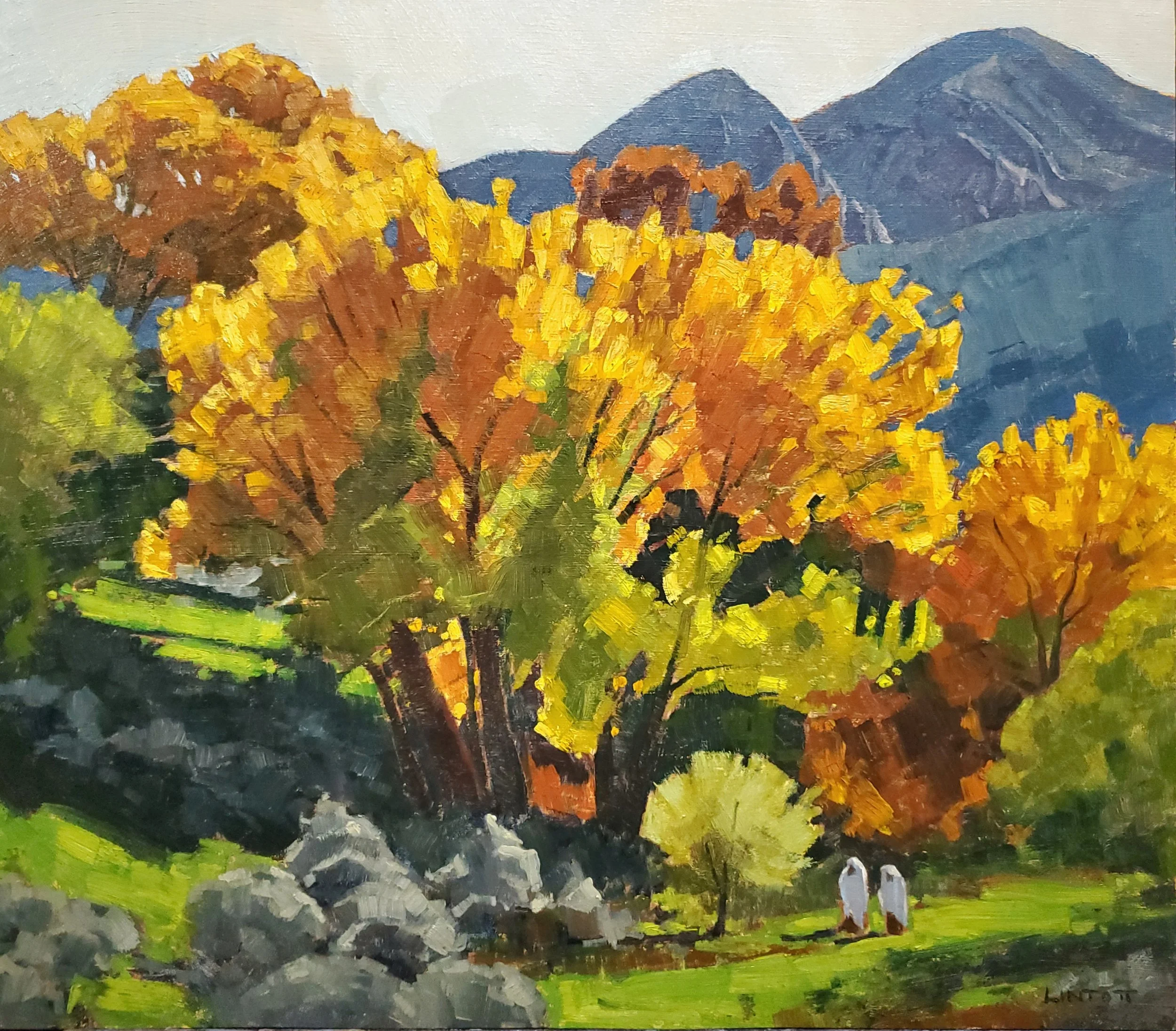 Taos in Autumn - Oil, 12"X14"