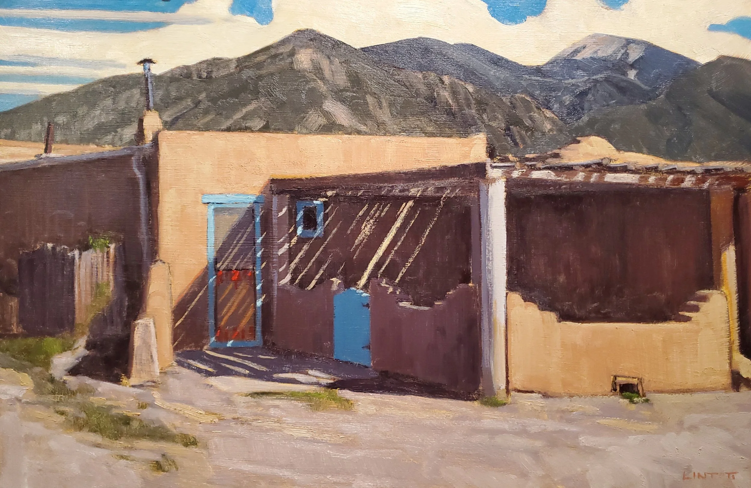 Turquoise Gate - Oil, 12"X18"