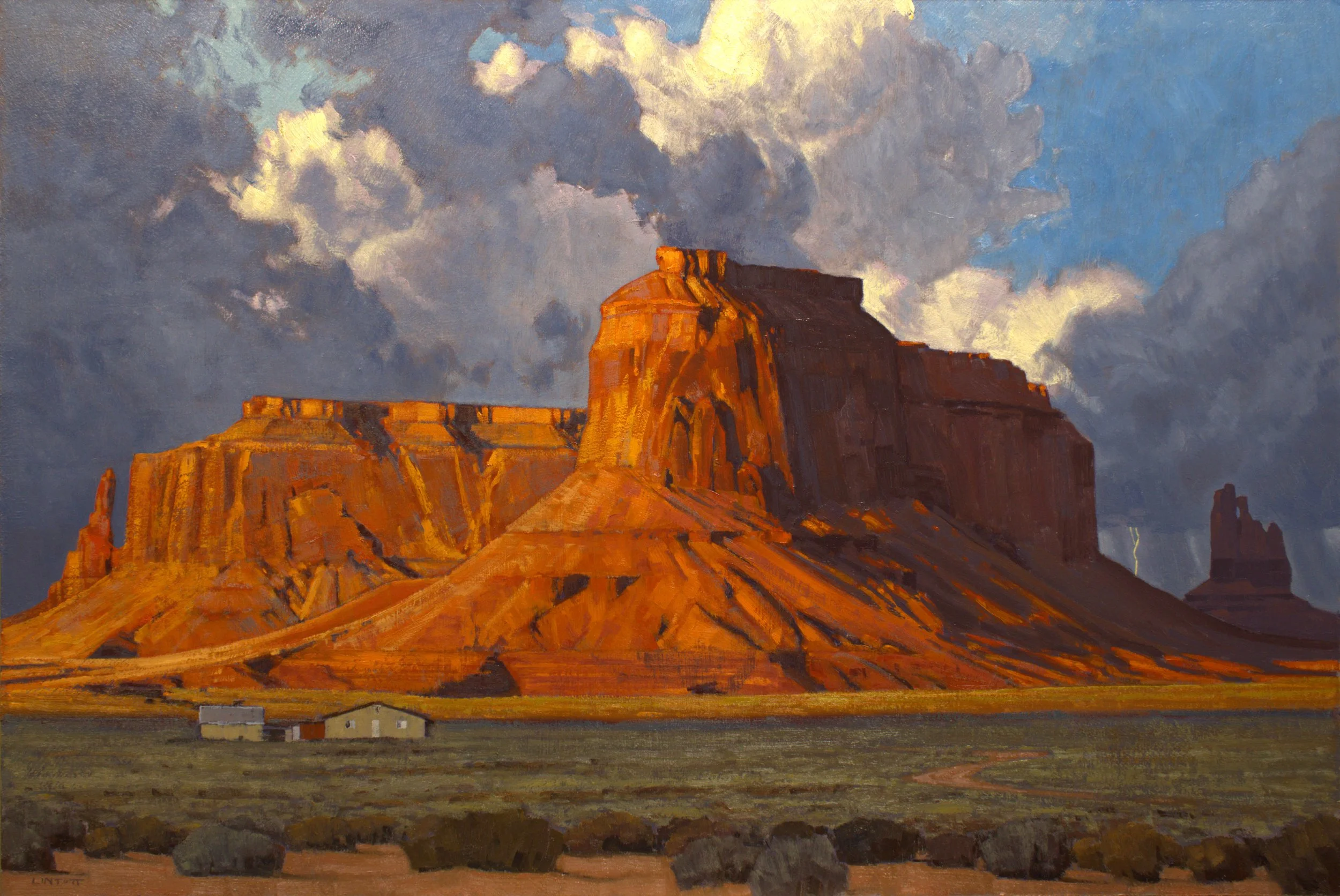 Fire and Thunder - Oil, 20" x 30"