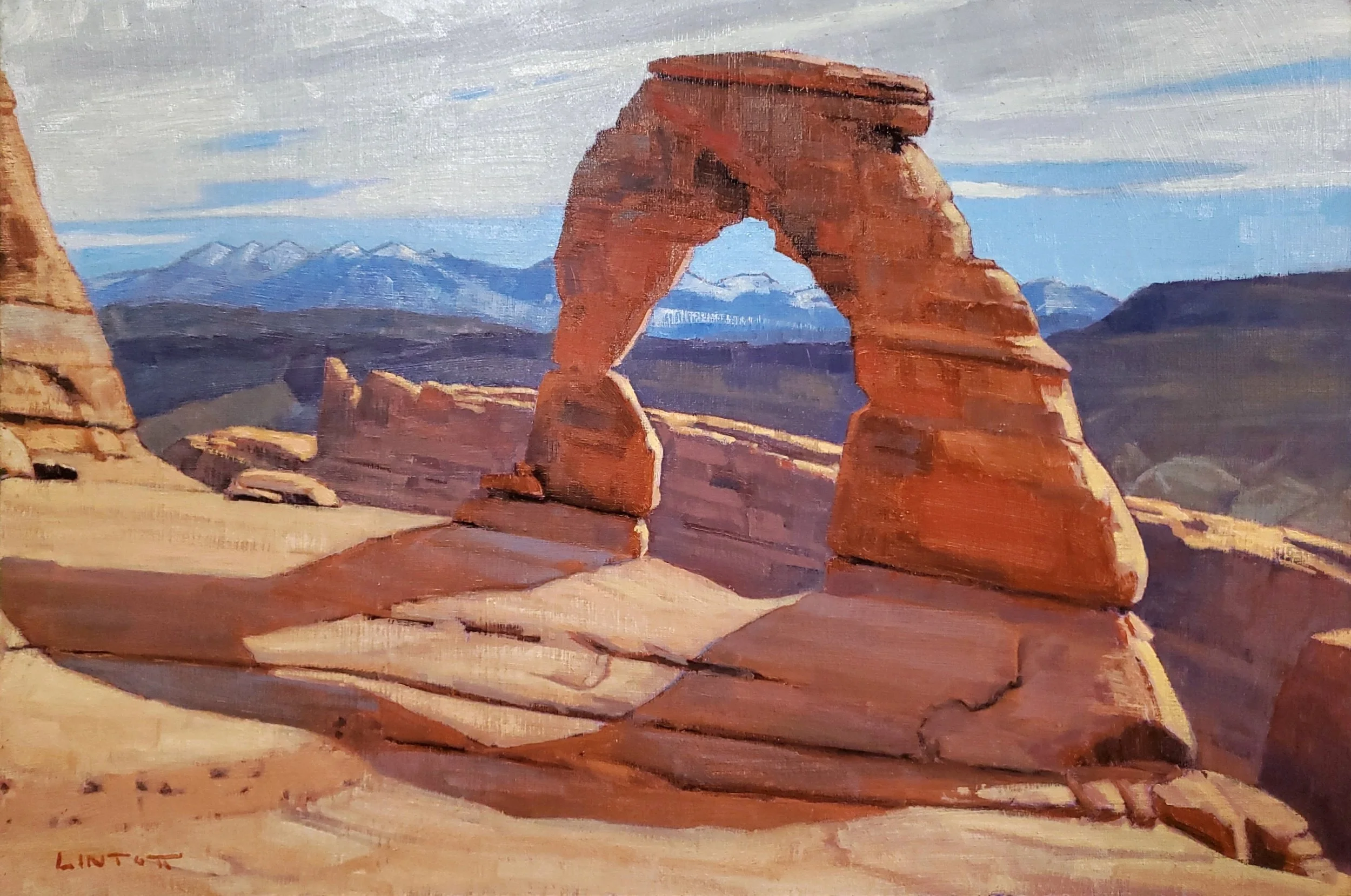 Delicate Light - Oil on panel, 12" x 18"