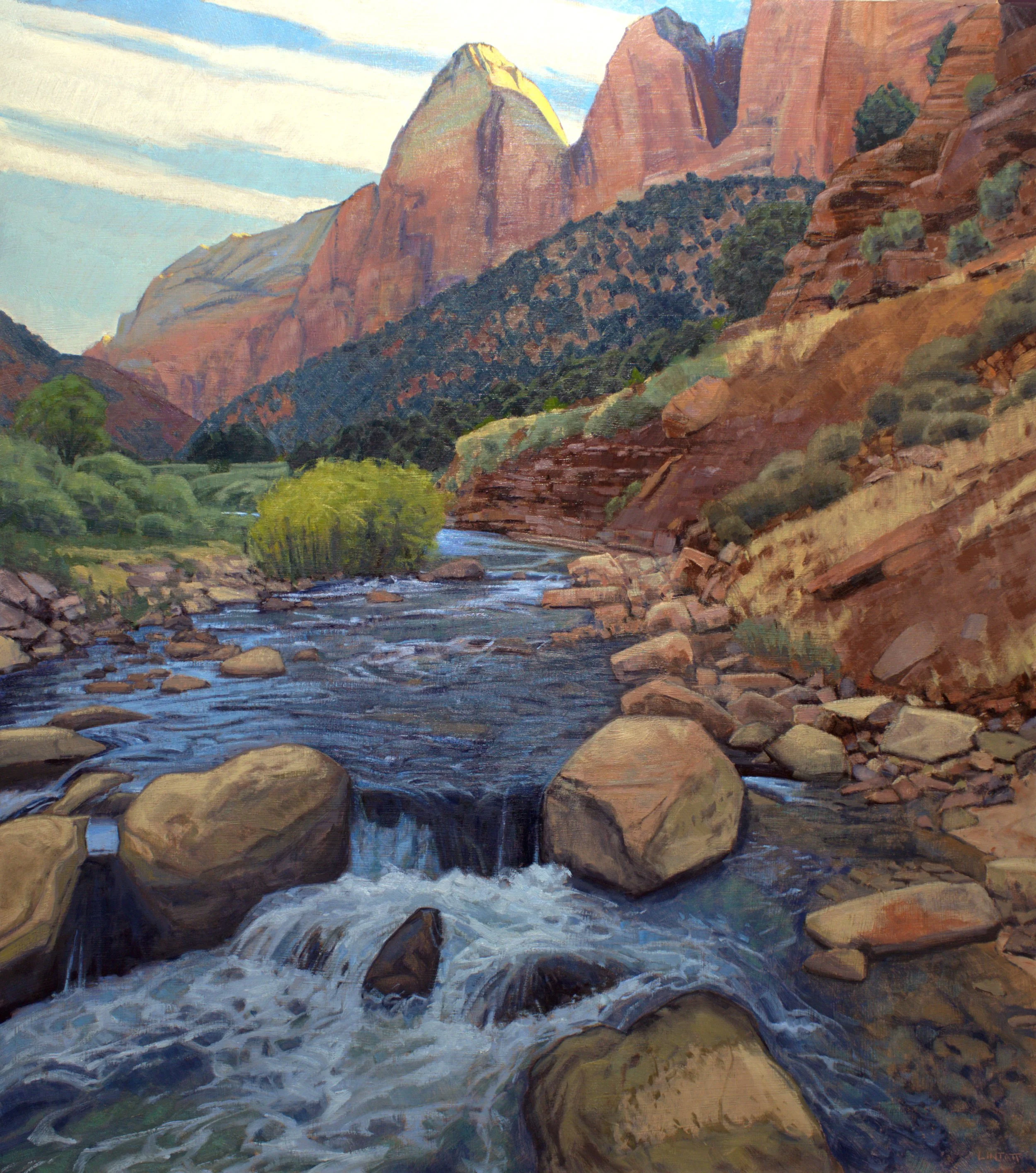 The Virgin River - Oil, 36"X32"