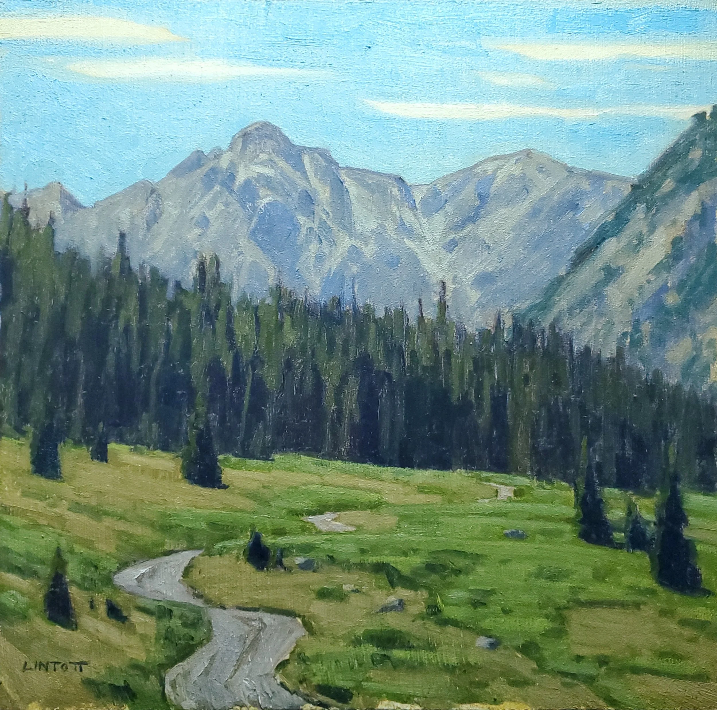 Beyond Grizzly - Oil, 12"x12"