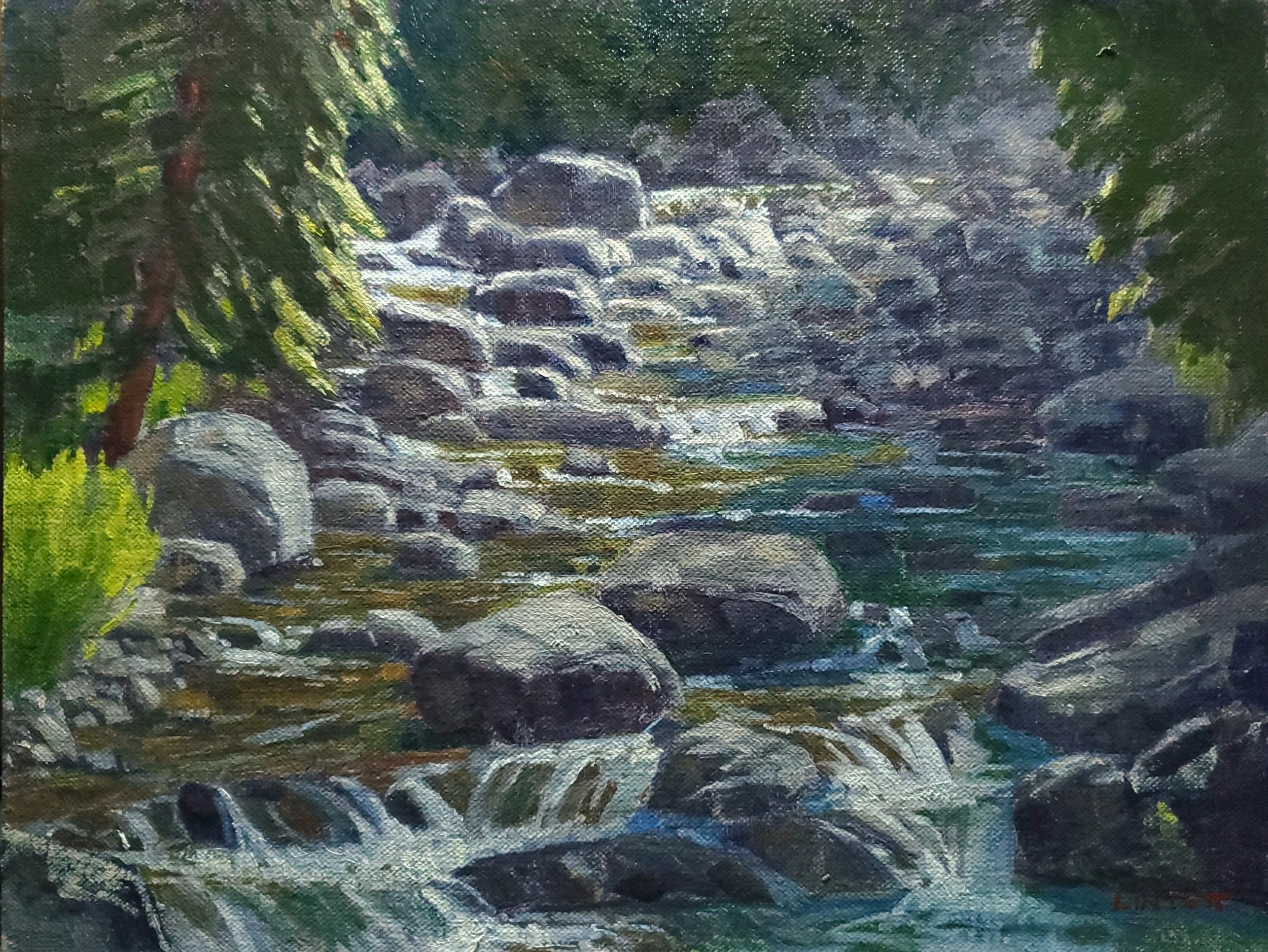 Lincoln Stones - Oil, 9"x12"