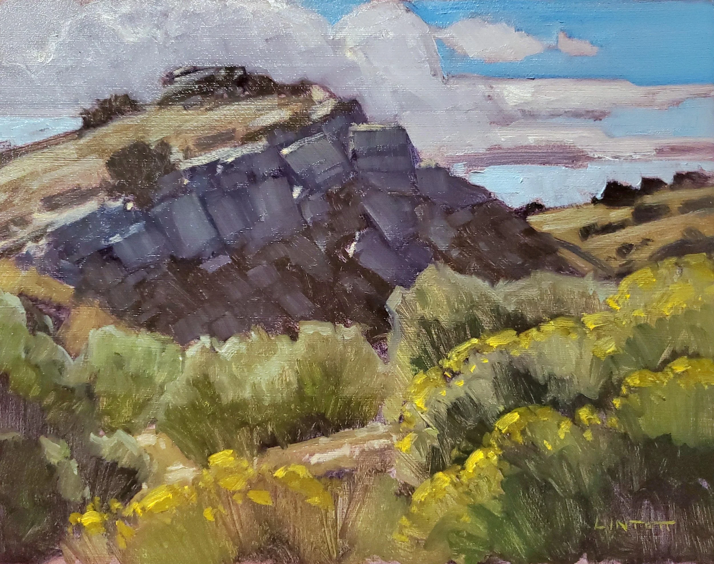 Morning Chamisa - Oil, 8"x10"