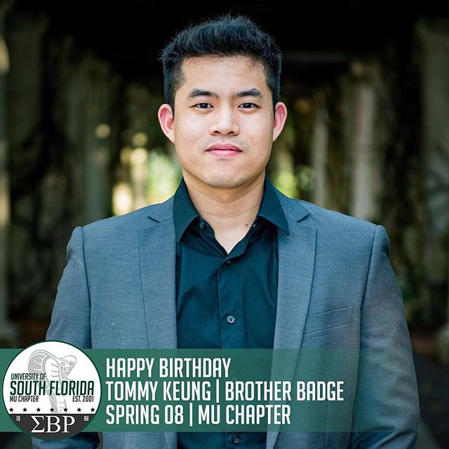 The Mu Mecca chapter would like to wish a Happy Birthday to Mr. Tommy Keung, Brother Badge, of Spring '08. We hope you have a blessed day with family and friends! #ΣΒΡ #MuMecca
Looking to order a custom-made paddle / tiki? Check out Tommy’s page, @badgeproductions for more info!