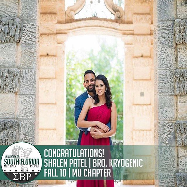 Today, we would like to congratulate our very own Mr. Shalen Patel, Brother Kryogenic of Fall ‘10, on getting married to his wife Bicky! The Mu Mecca Chapter would like to wish both of you good luck on beginning the next chapter of your lives together! #ΣBP #MuMecca