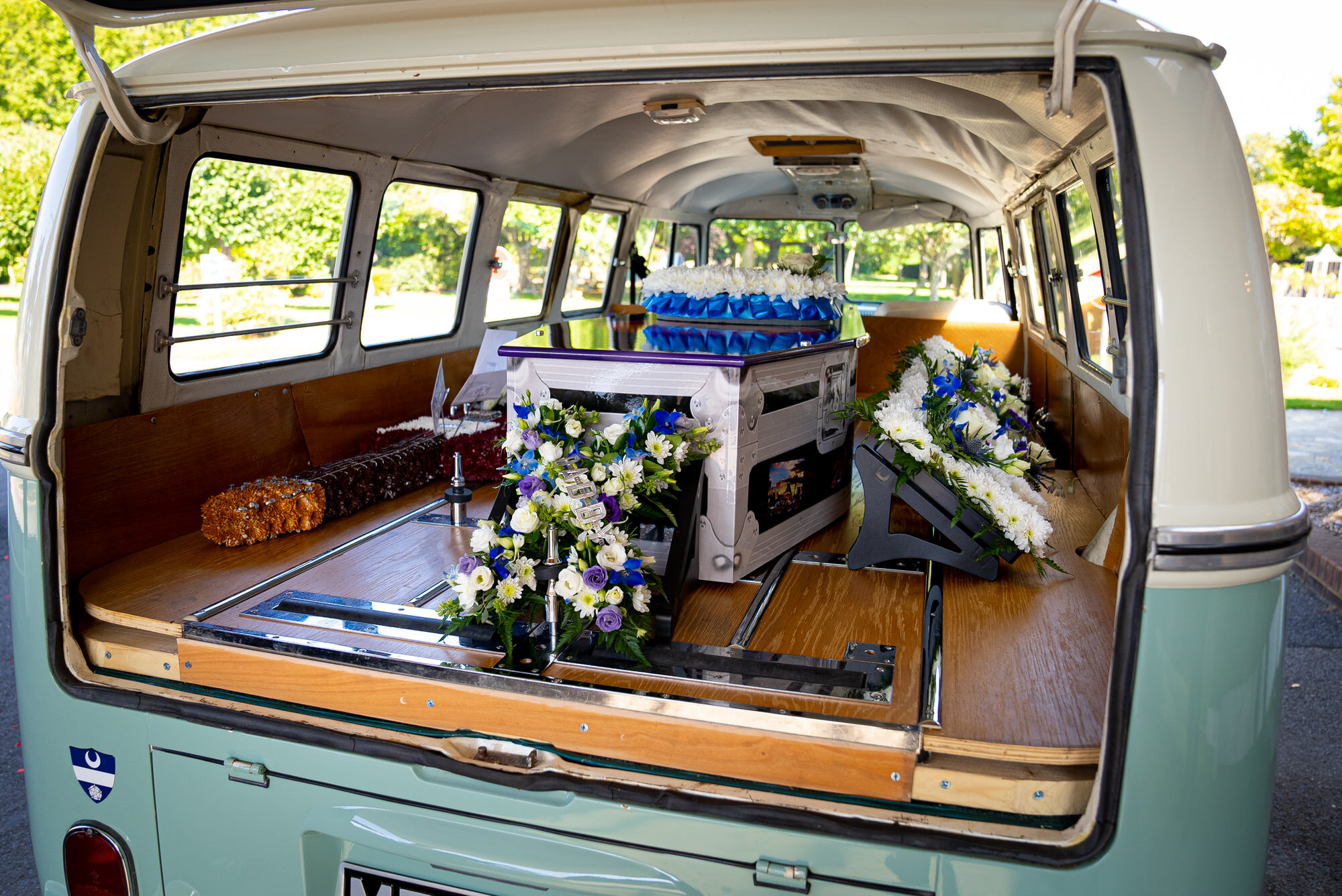 Funeral Videography Southend Crematorium, VW Camper Van Hearse