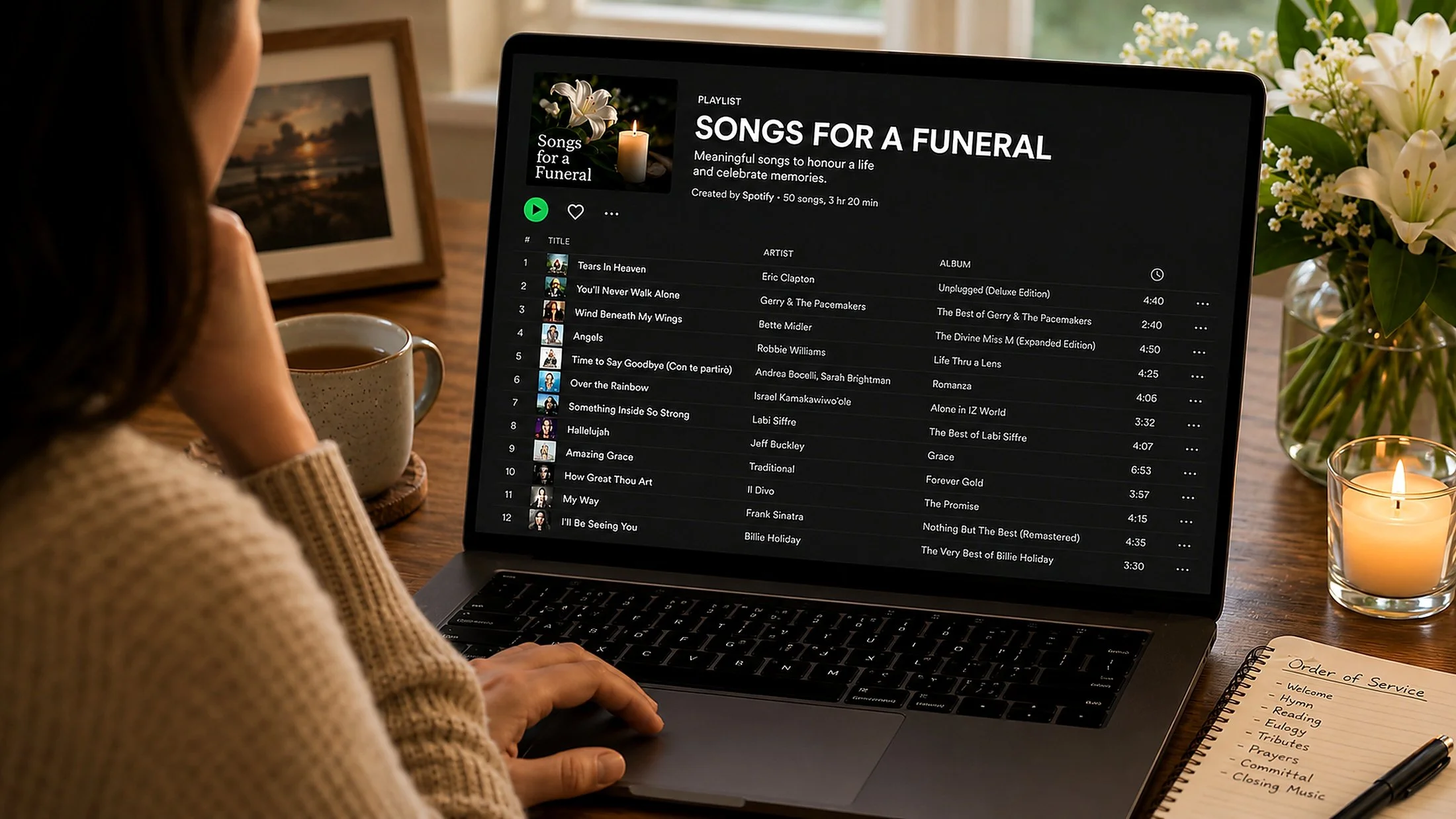 Best Songs for a Funeral Slideshow or Tribute Video 