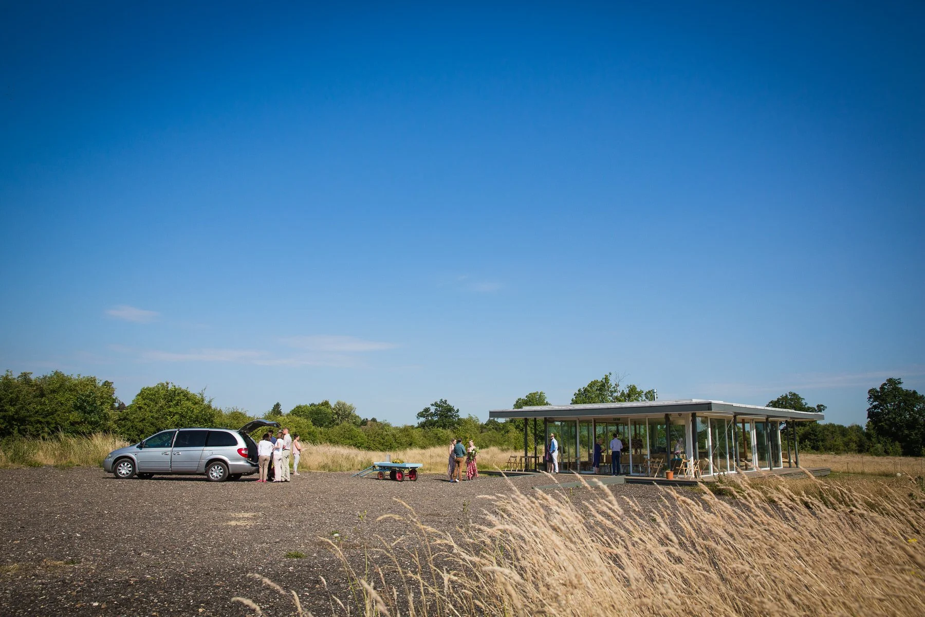 Glass Pavilion at Clandon Wood Natural Burial Ground