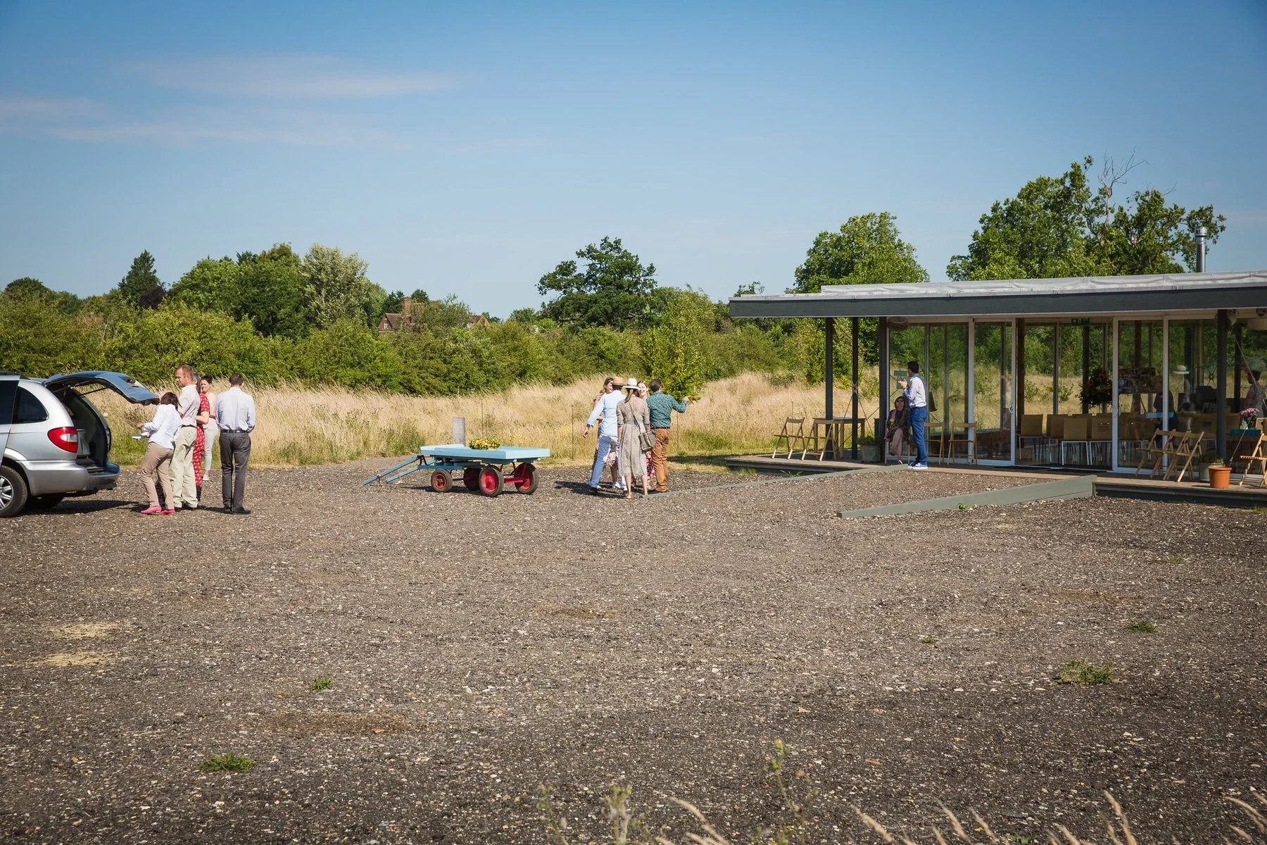Glass Pavilion at Clandon Wood Natural Burial Ground