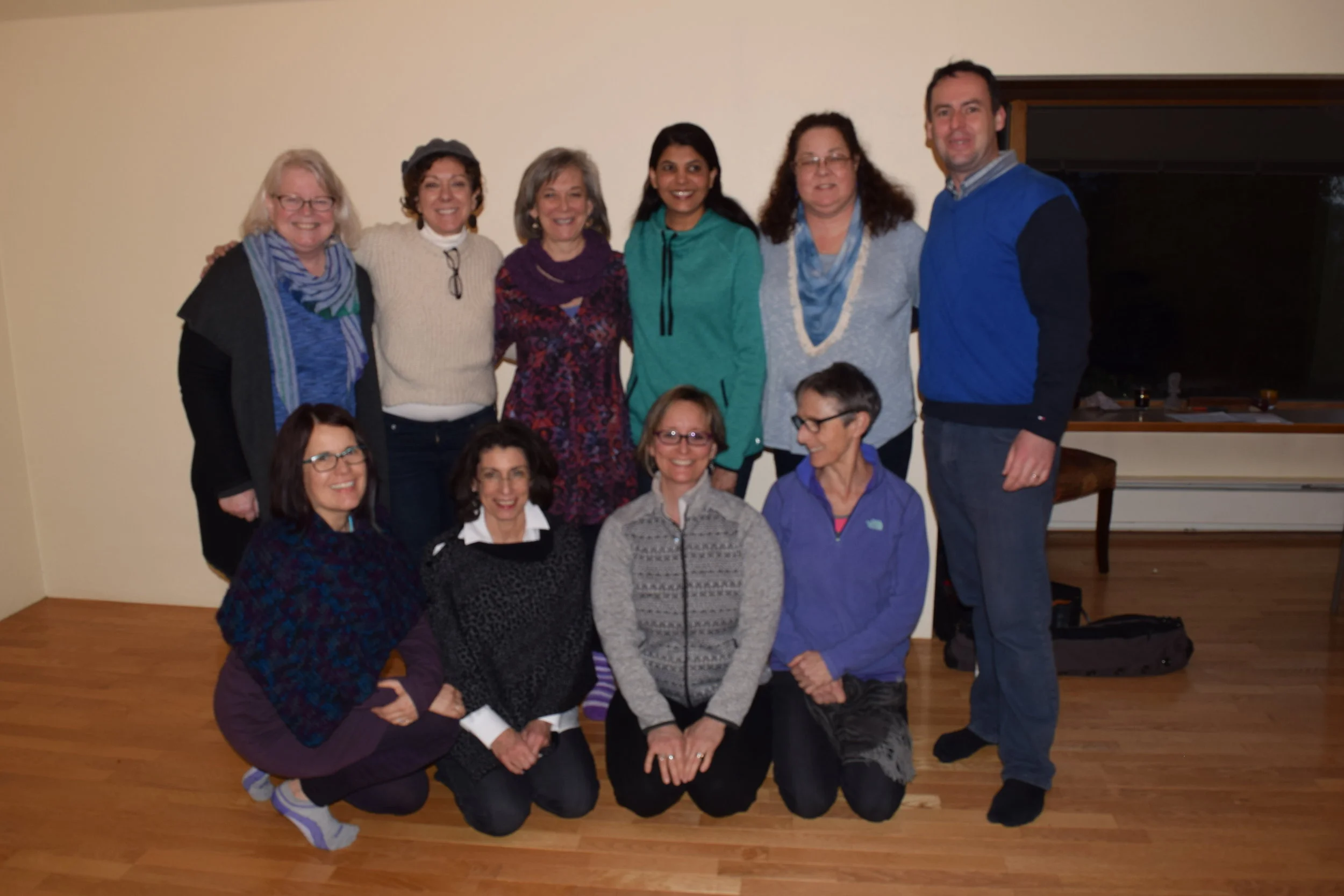 Patrick McKeown and the graduates of the 2017 Buteyko Certificate program at Essential Yoga Therapy's Fall City studio.