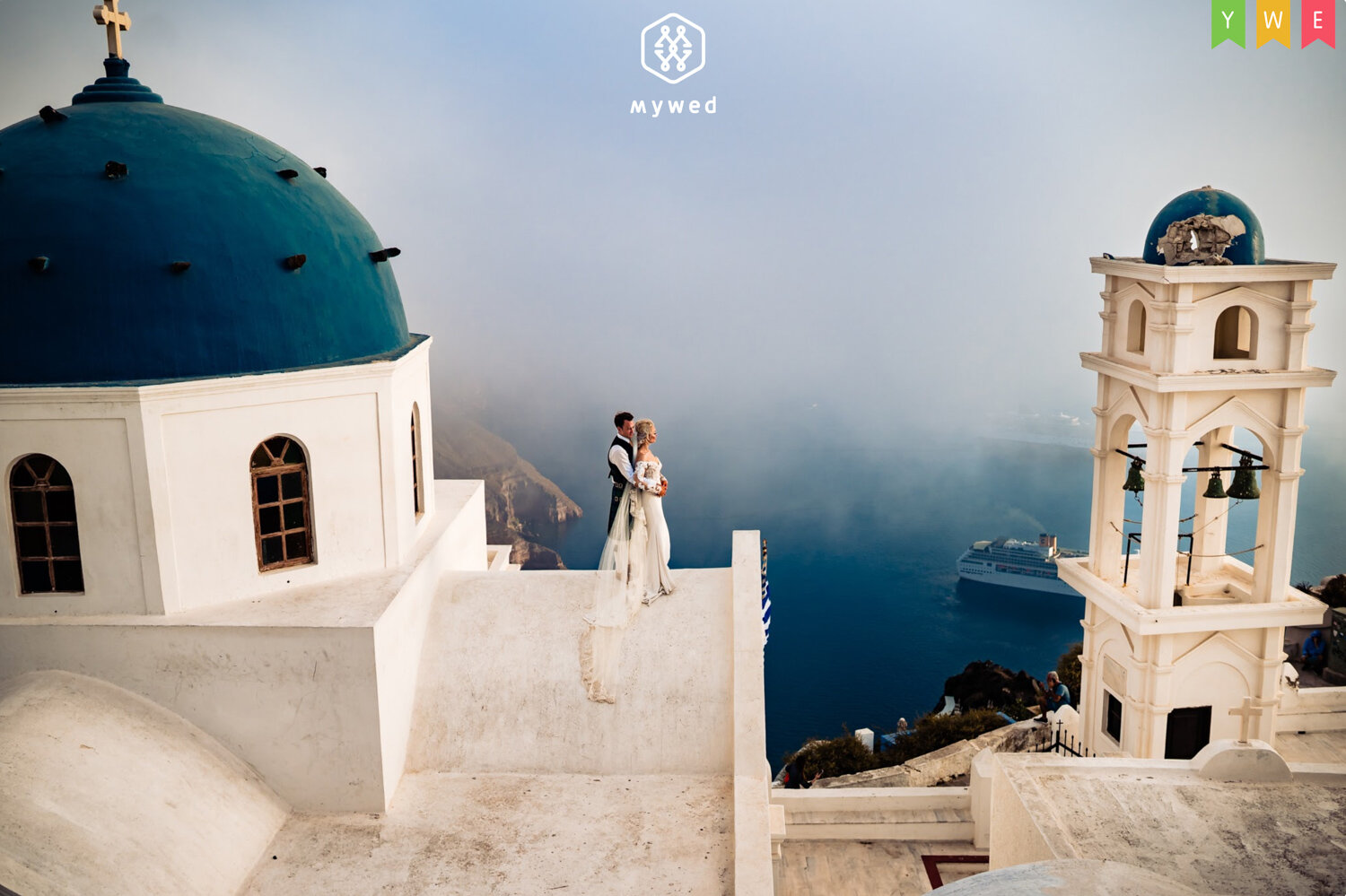 Best wedding photographer in Santorini, Greece