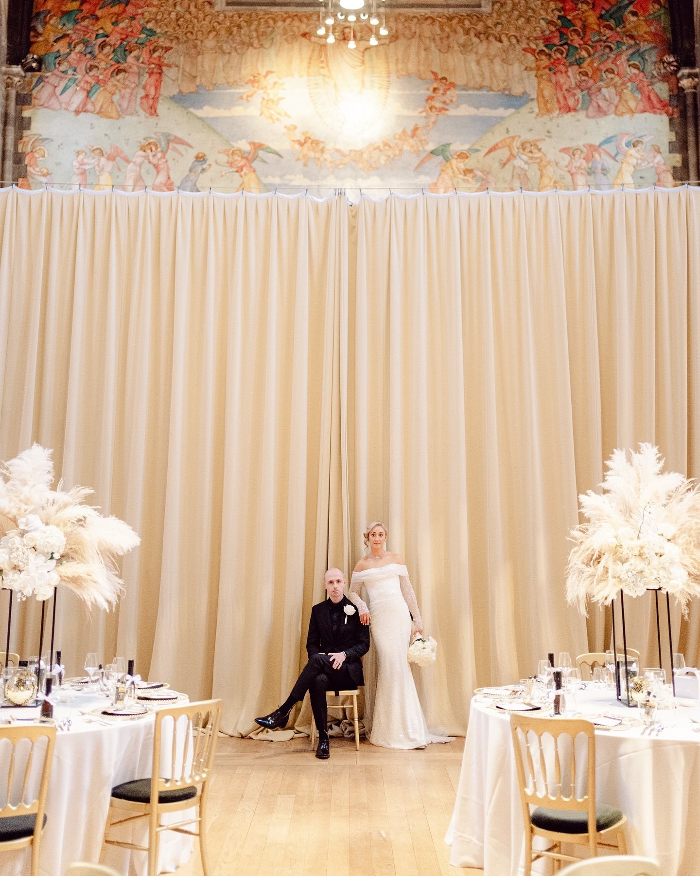 We&rsquo;re thrilled to introduce the beautiful Shannon, wearing @evalendel, and Dominic in @forbes.tailoring.

S&amp;D made it official at a church in Glasgow, before celebrating in style with their loved ones at @mansfieldtraquair in Edinburgh. Wha