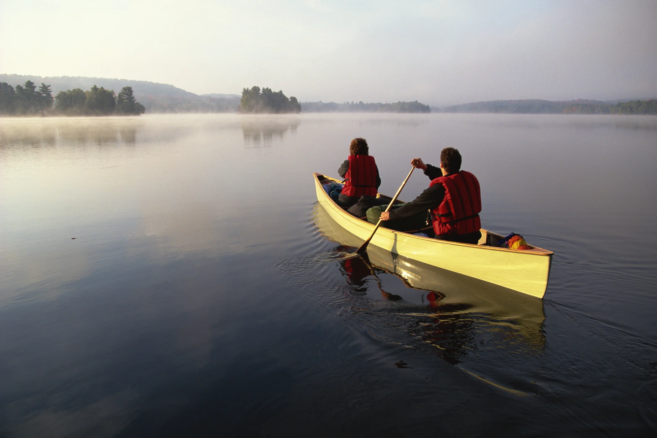 Canoe camping on Maine lakes