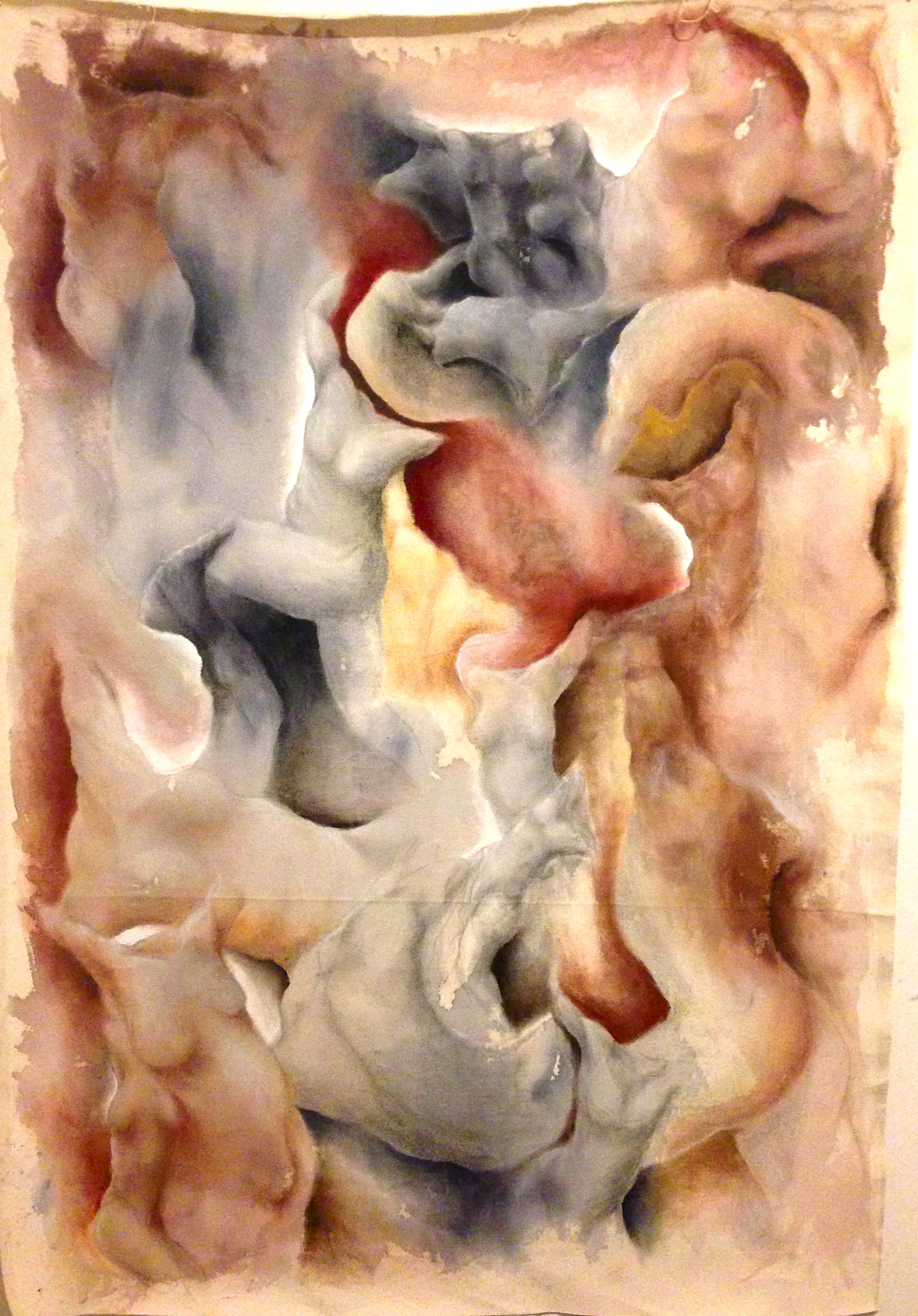   Limbo. Ink, Pastel &amp; Oil on Canvas. 2015  