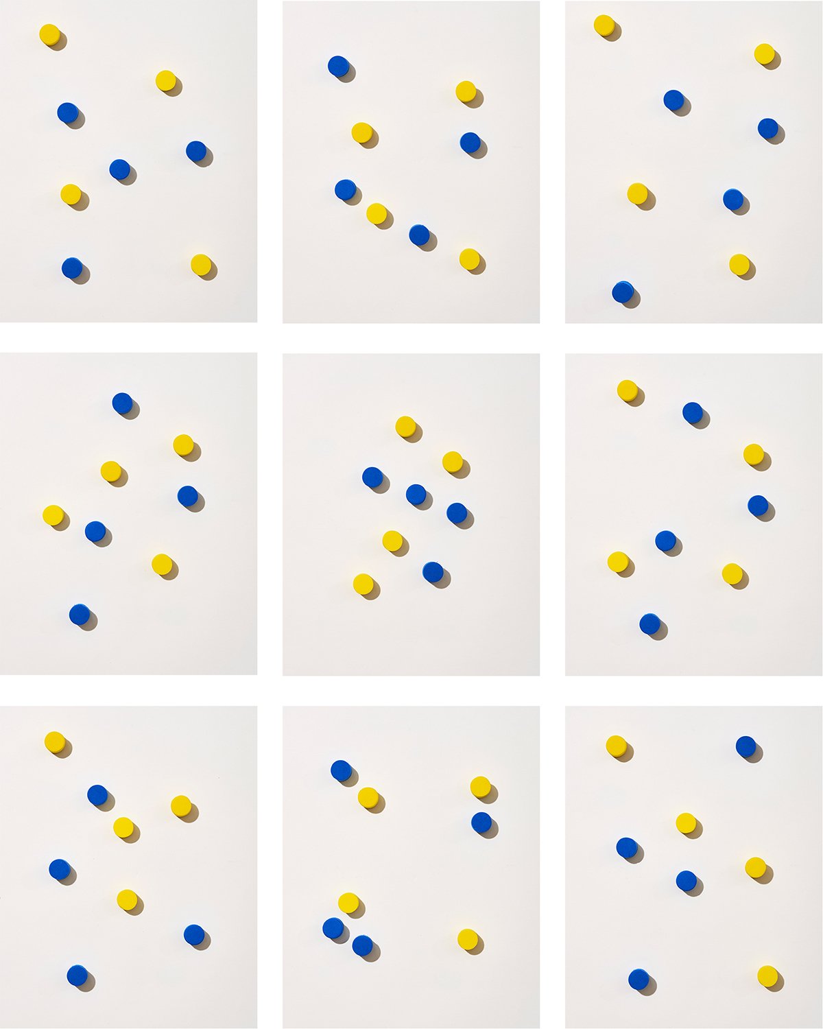 Variation on a Theme - Blue + Yellow Cylinders 