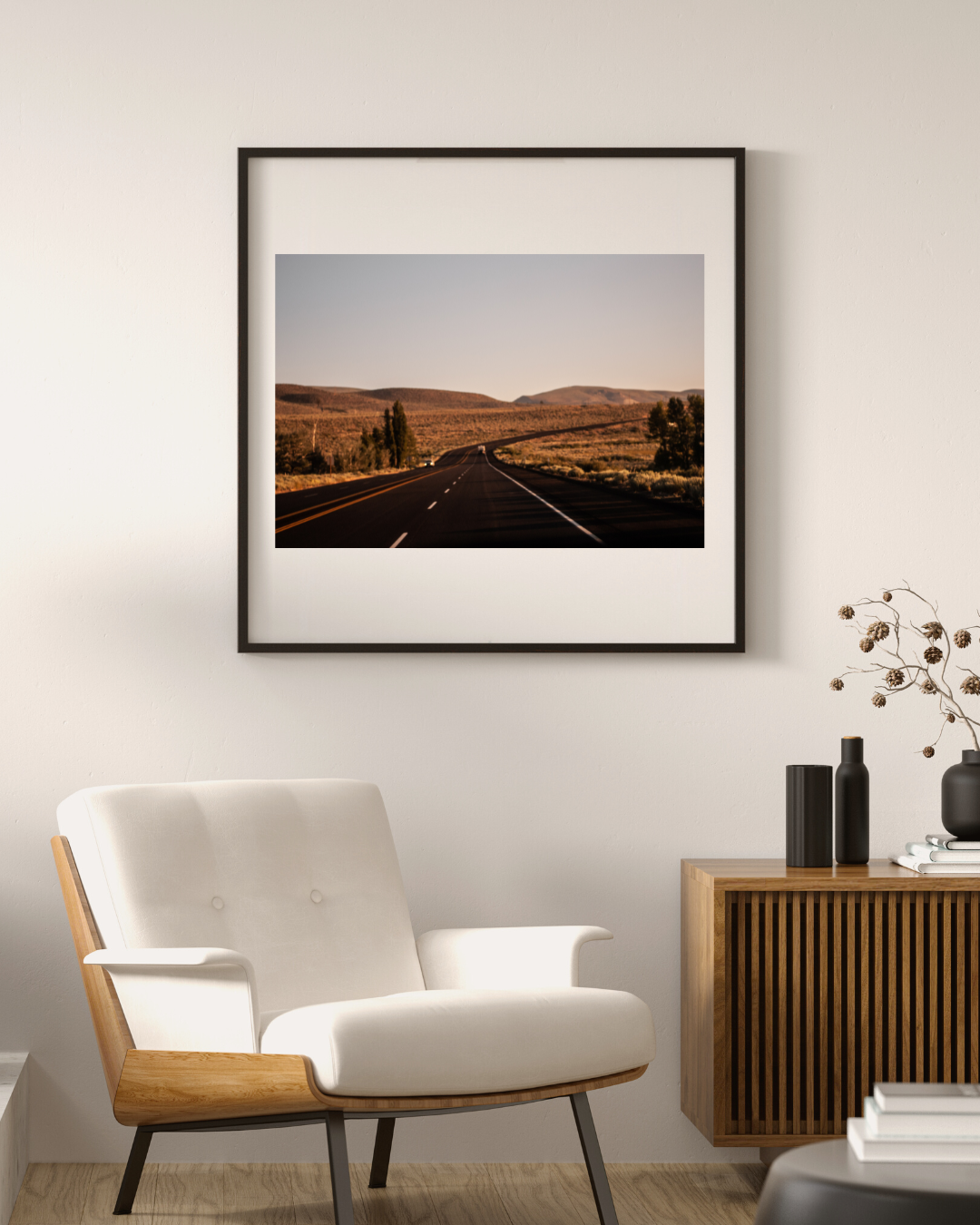 Aesthetic Mid Century Modern Living Room Photography Wall Art Frame Mockup Instagram Post Portrait (1).png