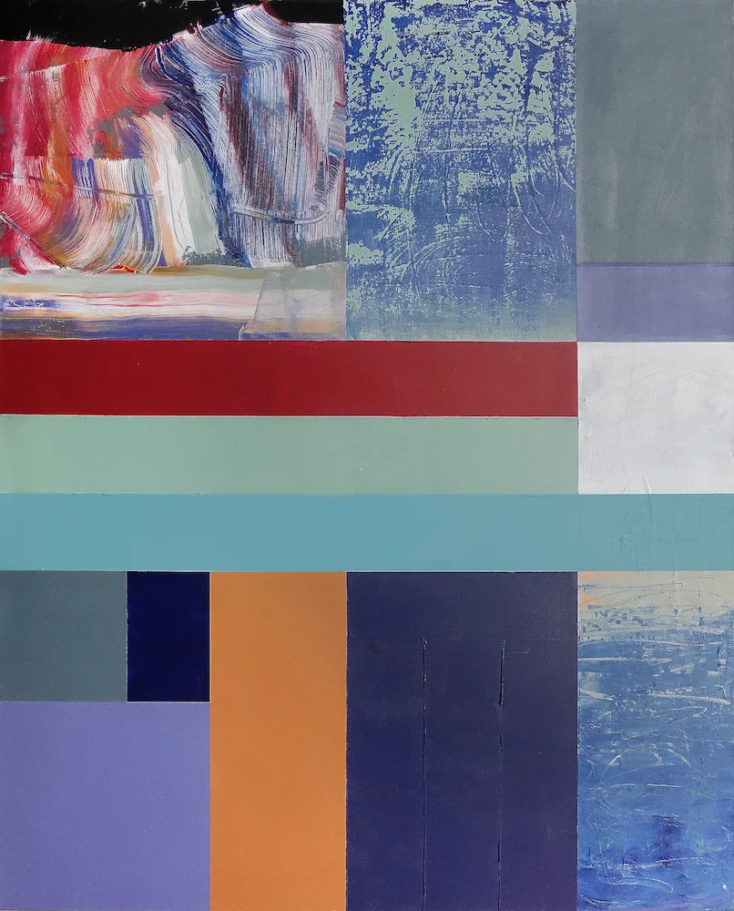 Nonstop 10 , 2018; acrylic on canvas, 60 x 48 in.