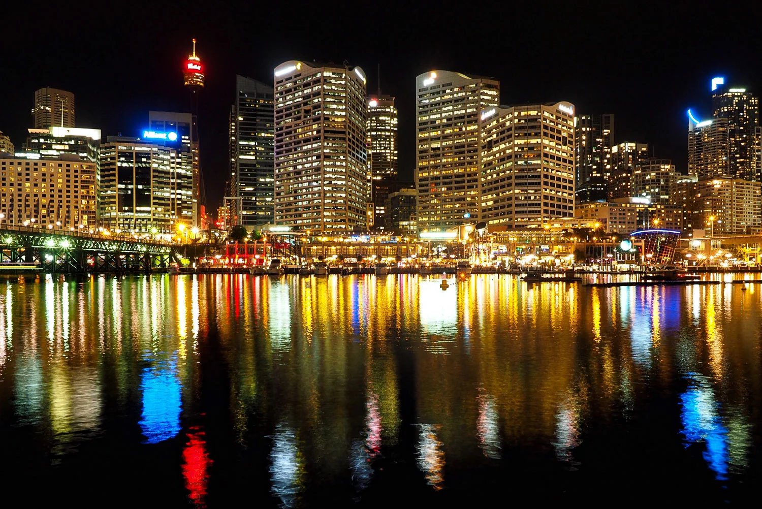 Darling Harbour, Sydney, Australia. 6 sec at f/8