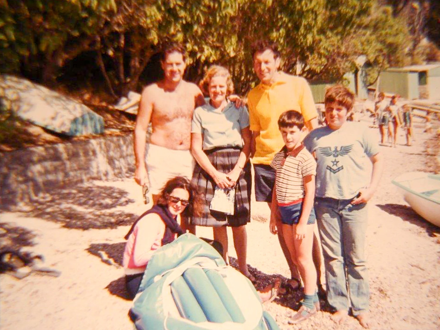 Paradise Bay. My Dad in yellow shirt.