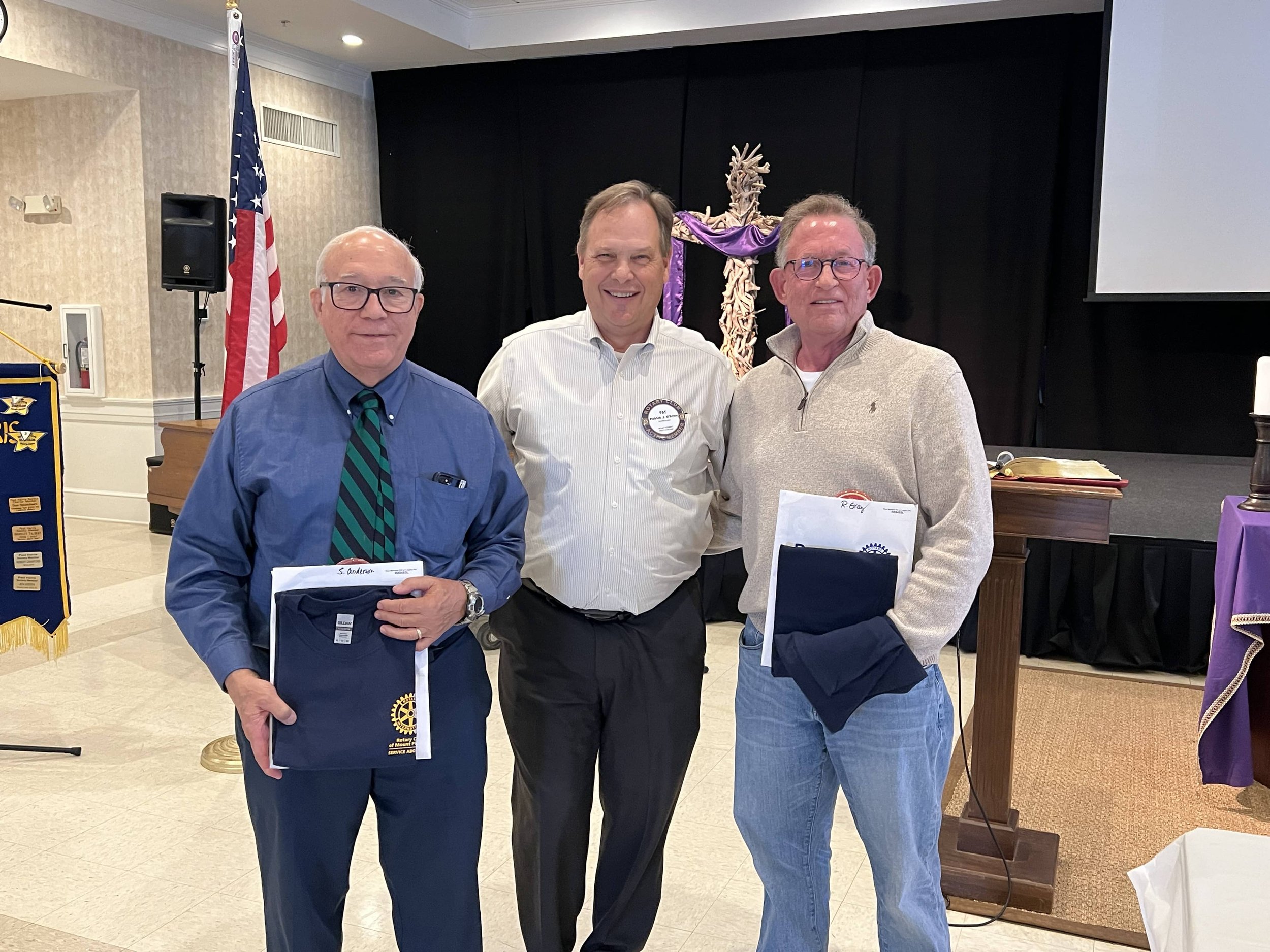 Dr. Anderson and Dr. Grey are new Rotary Club members!
