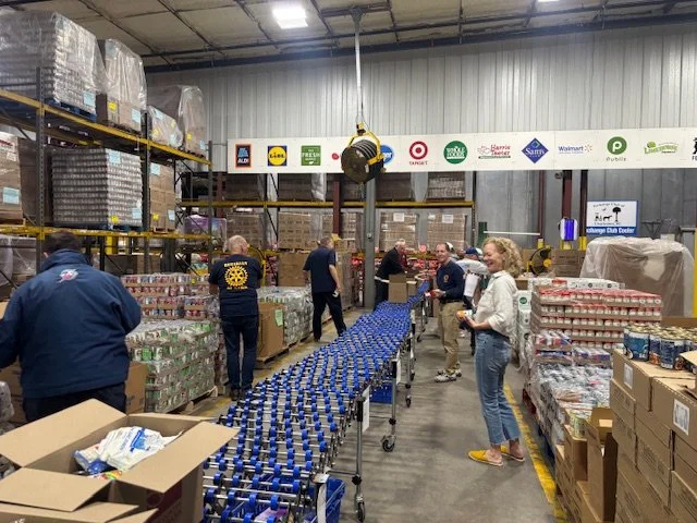 Preparing lunches for our students...