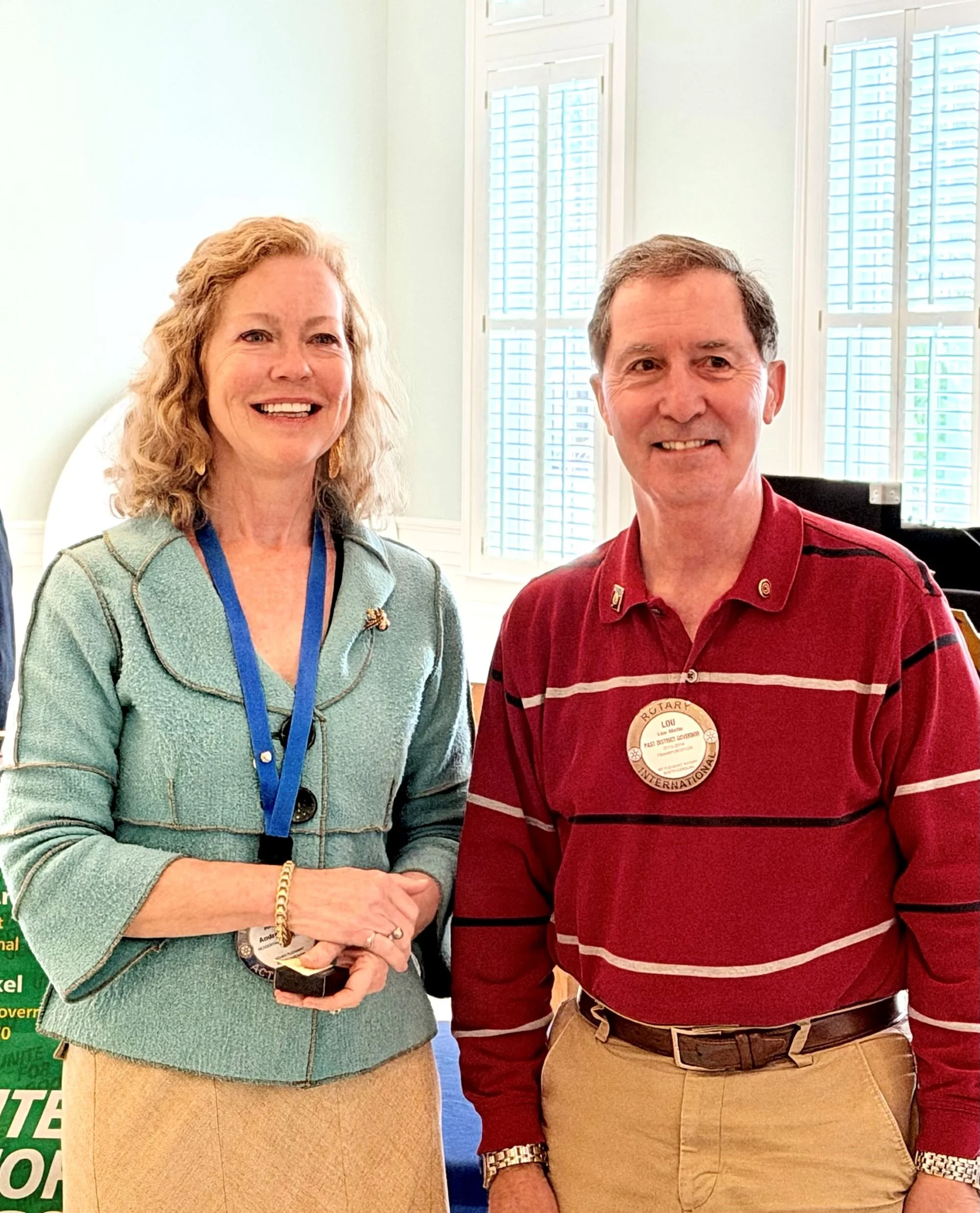 Andrea Ulmer received the Paul Harris award