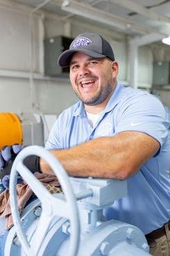 Tony Hill knows water. For the past 12 years, he's been part of the team at Mount Pleasant Waterworks.