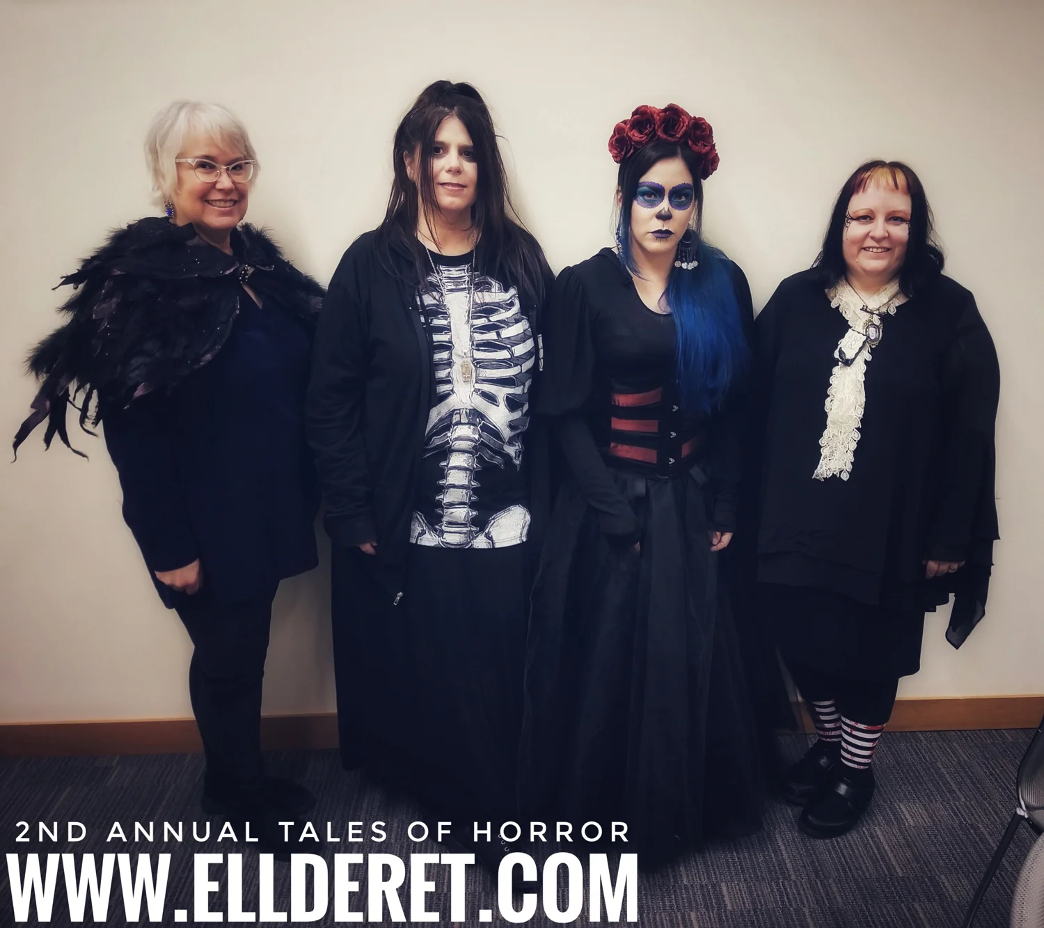 Authors from left to right: Loren Rhoads, Mercy Hollow, EM Markoff, Emerian Rich