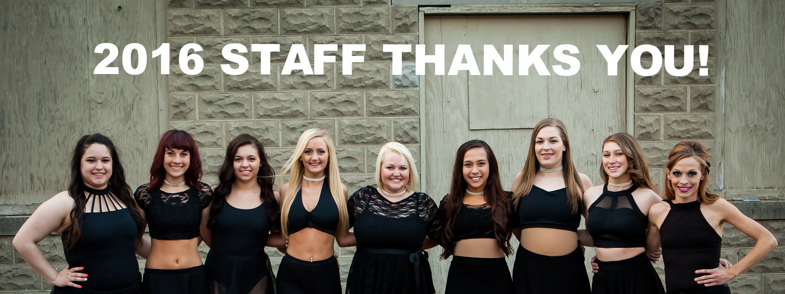 Our 2016 Staff team THANKS YOU for joining or returning!