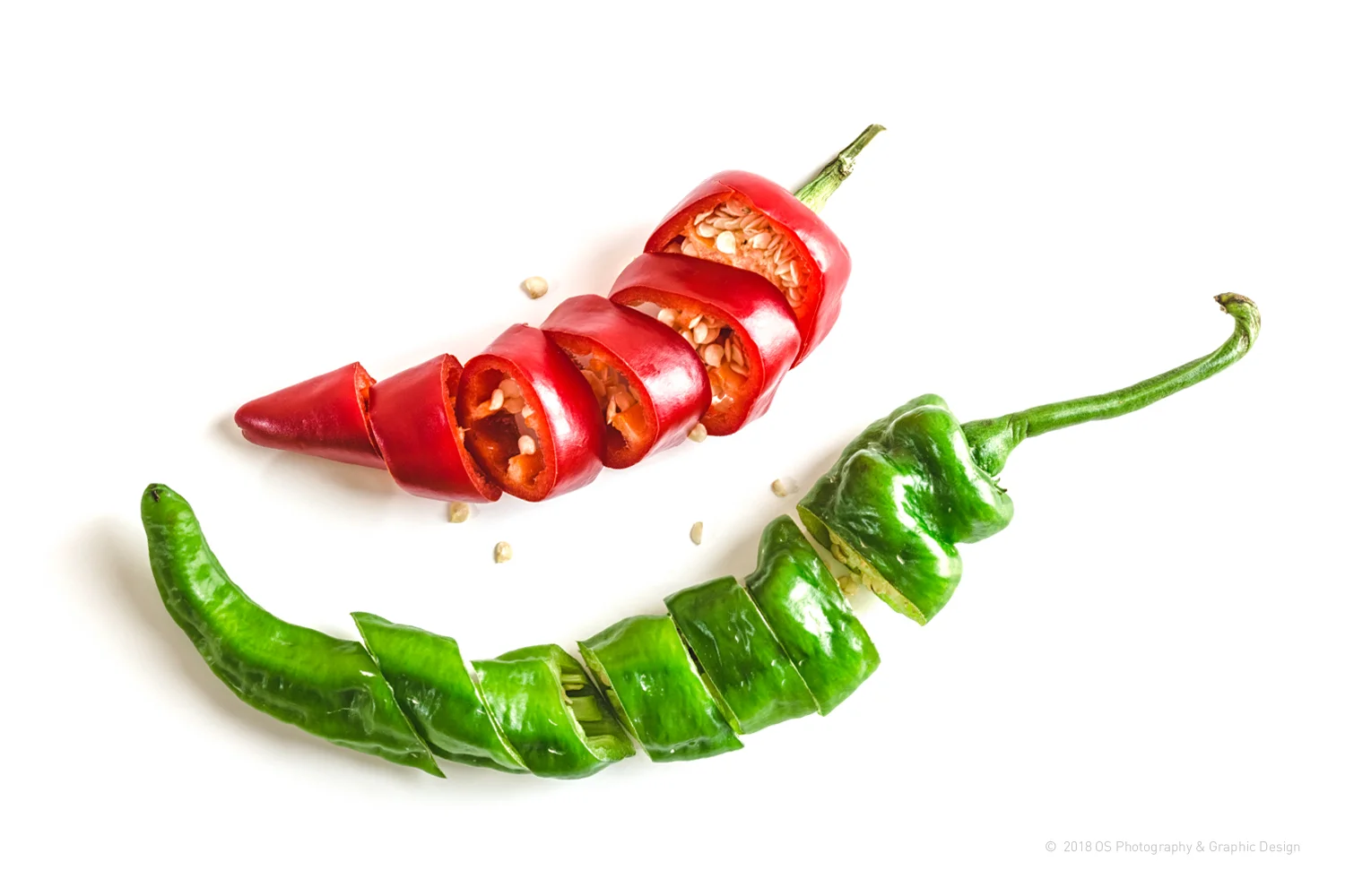 RED-N-GREEN HOT CHILI PEPPERS