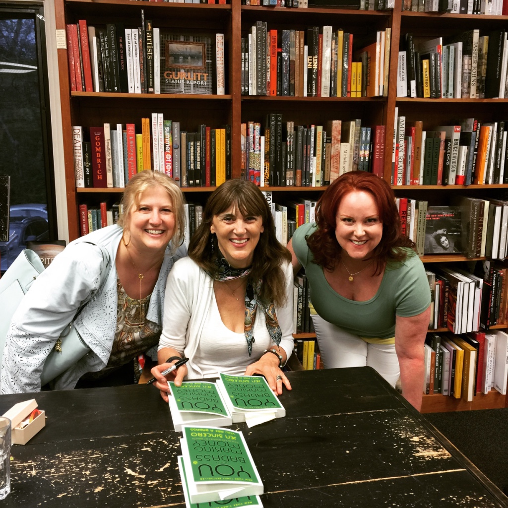 Kim, Jen Sincero and Aideen Finnola at Politics & Prose Bookstore, Washington D.C., April 28, 2018